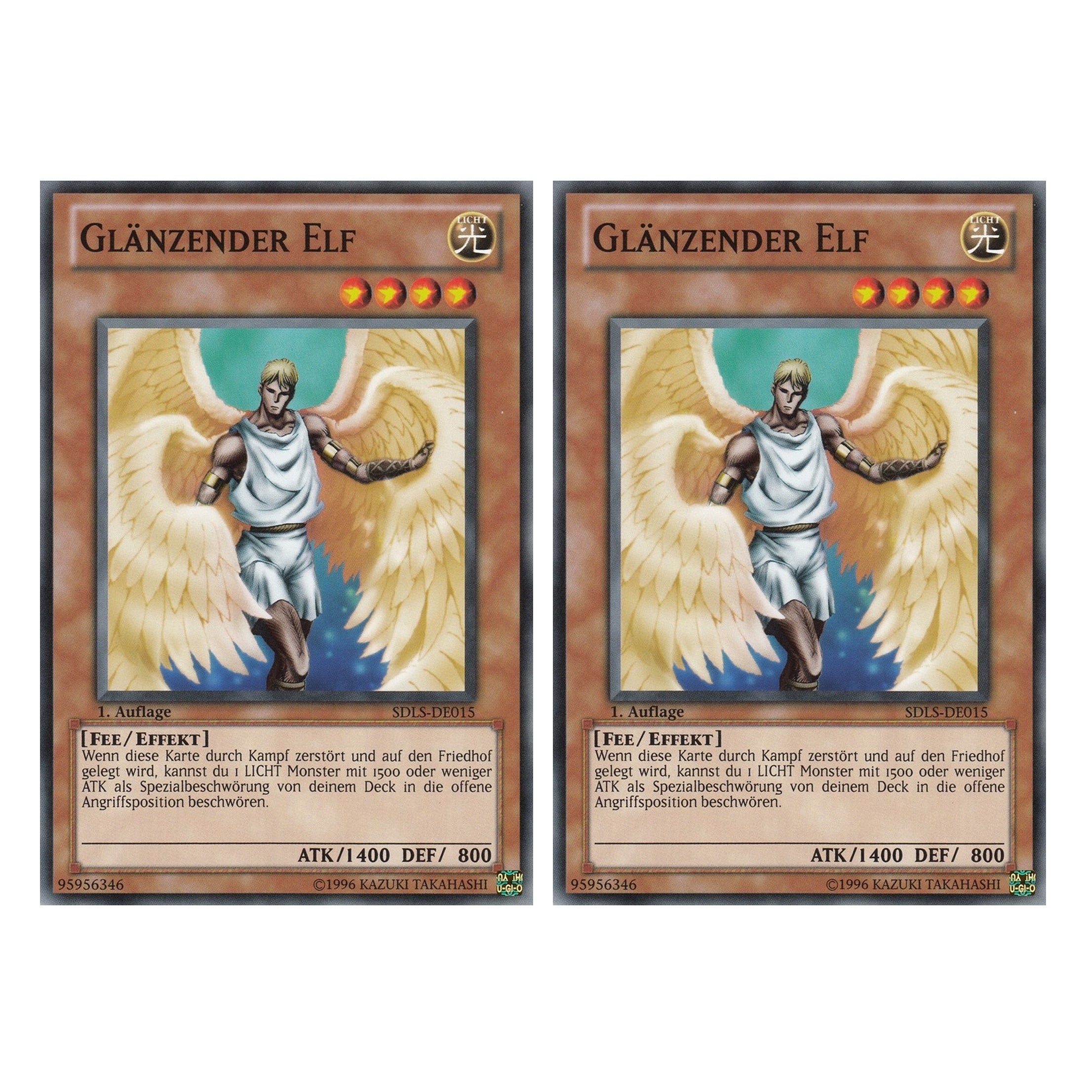 Glänzender Elf - SDLS-DE015 - Common - Deutsch - 1. Auflage - Structure Deck: Lost Sanctuary - Duo Set (2 Stück) - Yugioh
