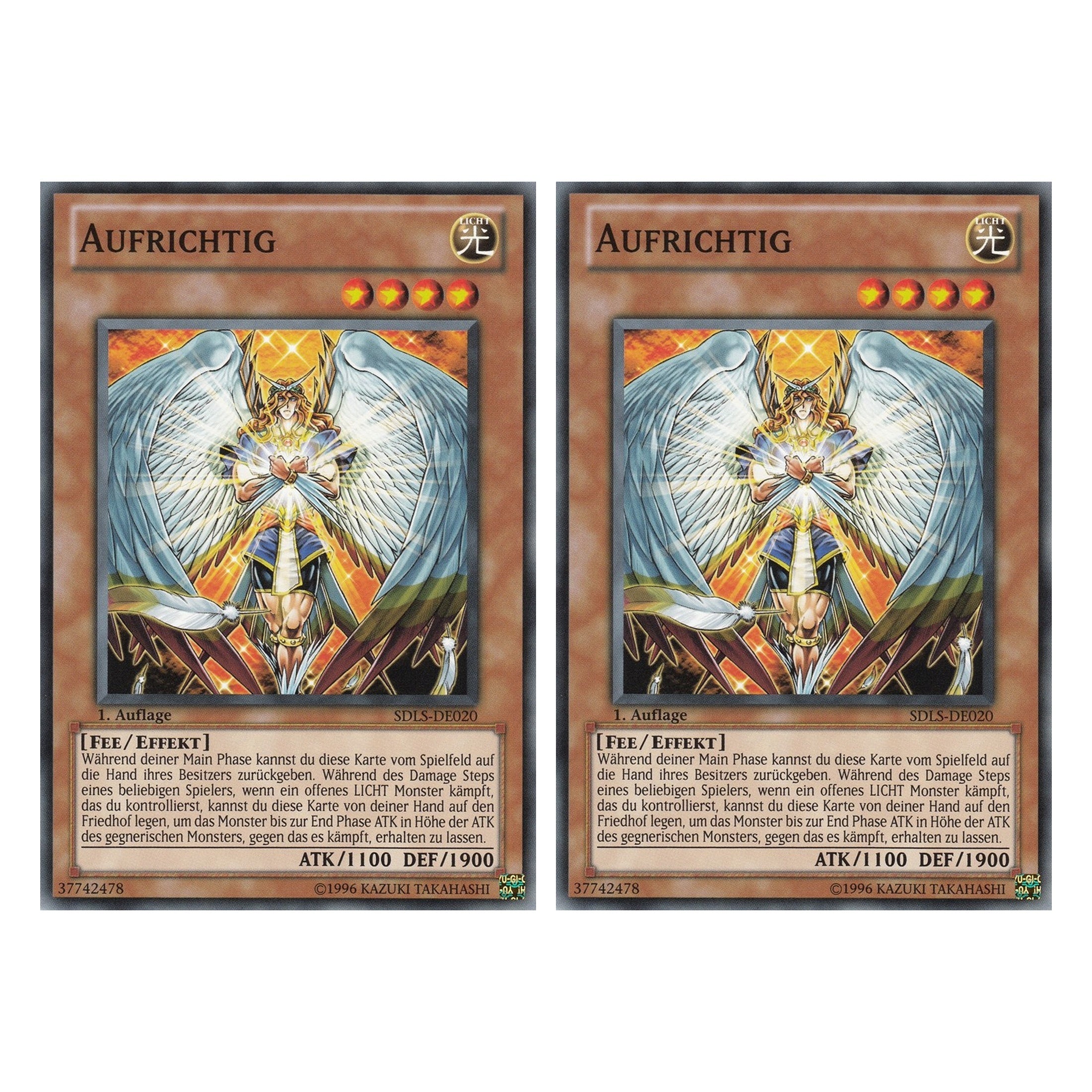 Aufrichtig - SDLS-DE020 - Common - Deutsch - 1. Auflage - Structure Deck: Lost Sanctuary - Duo Set (2 Stück) - Yugioh
