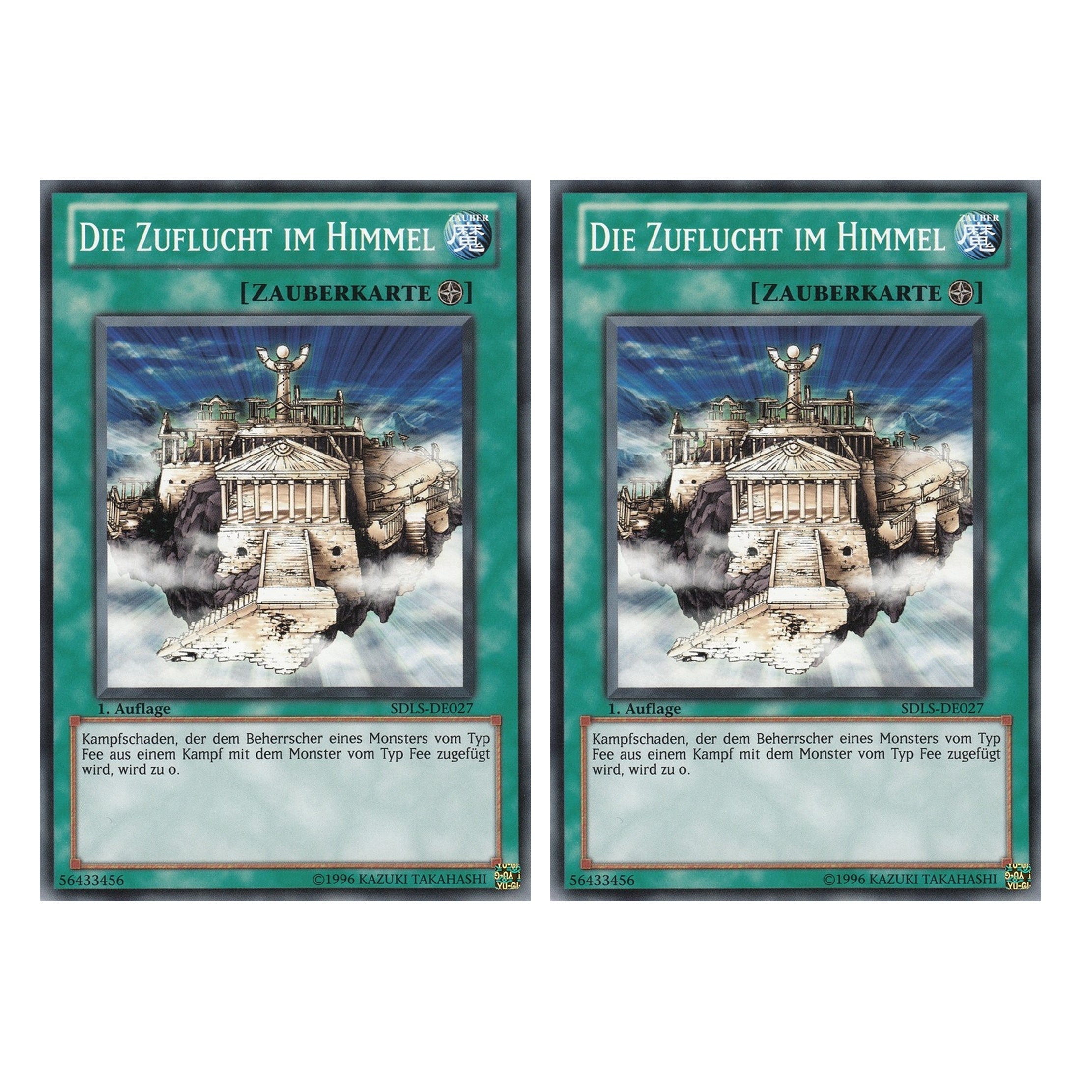 Die Zuflucht im Himmel - SDLS-DE027 - Common - Deutsch - 1. Auflage - Structure Deck: Lost Sanctuary - Duo Set (2 Stück) - Yugioh