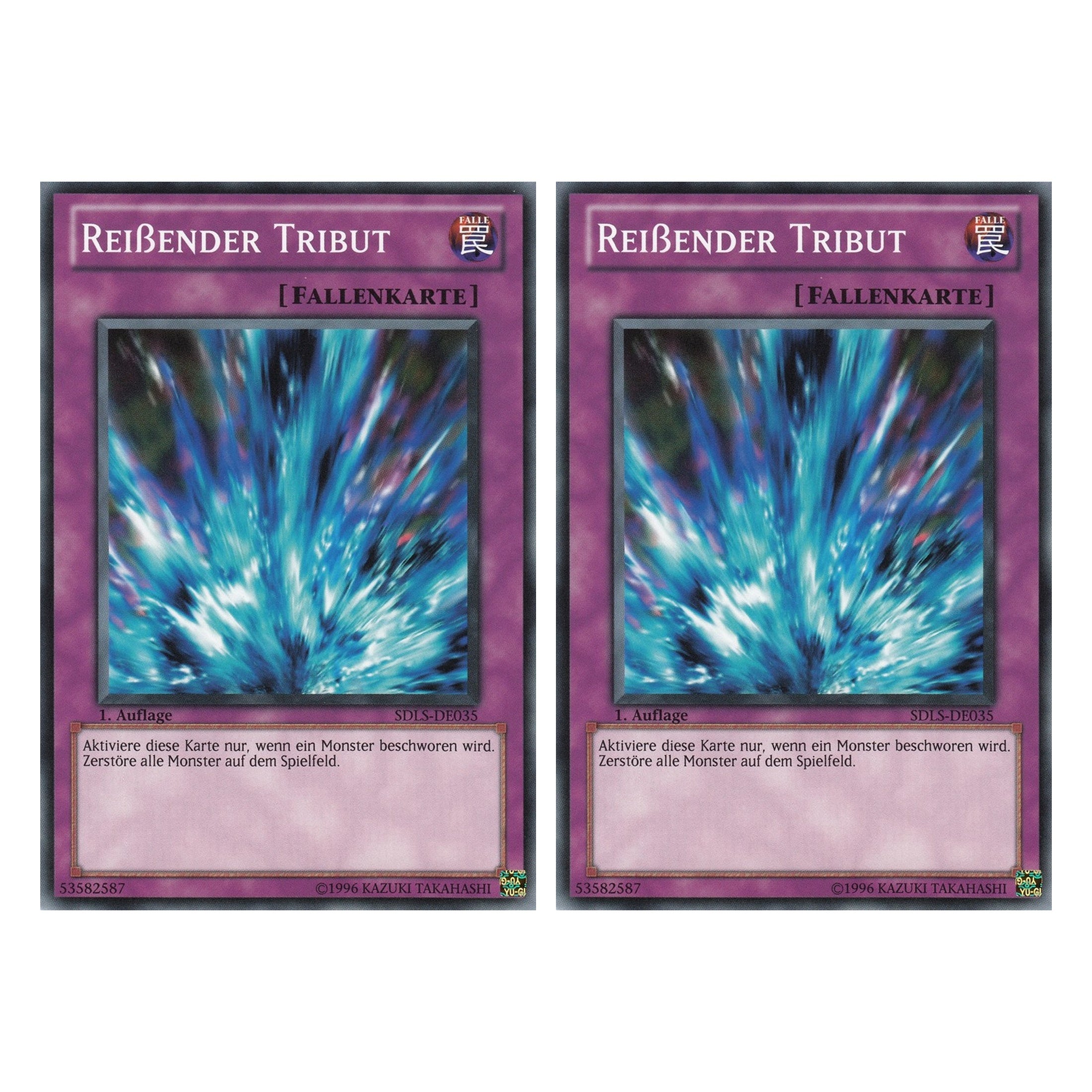 Reißender Tribut - SDLS-DE035 - Common - Deutsch - 1. Auflage - Structure Deck: Lost Sanctuary - Duo Set (2 Stück) - Yugioh
