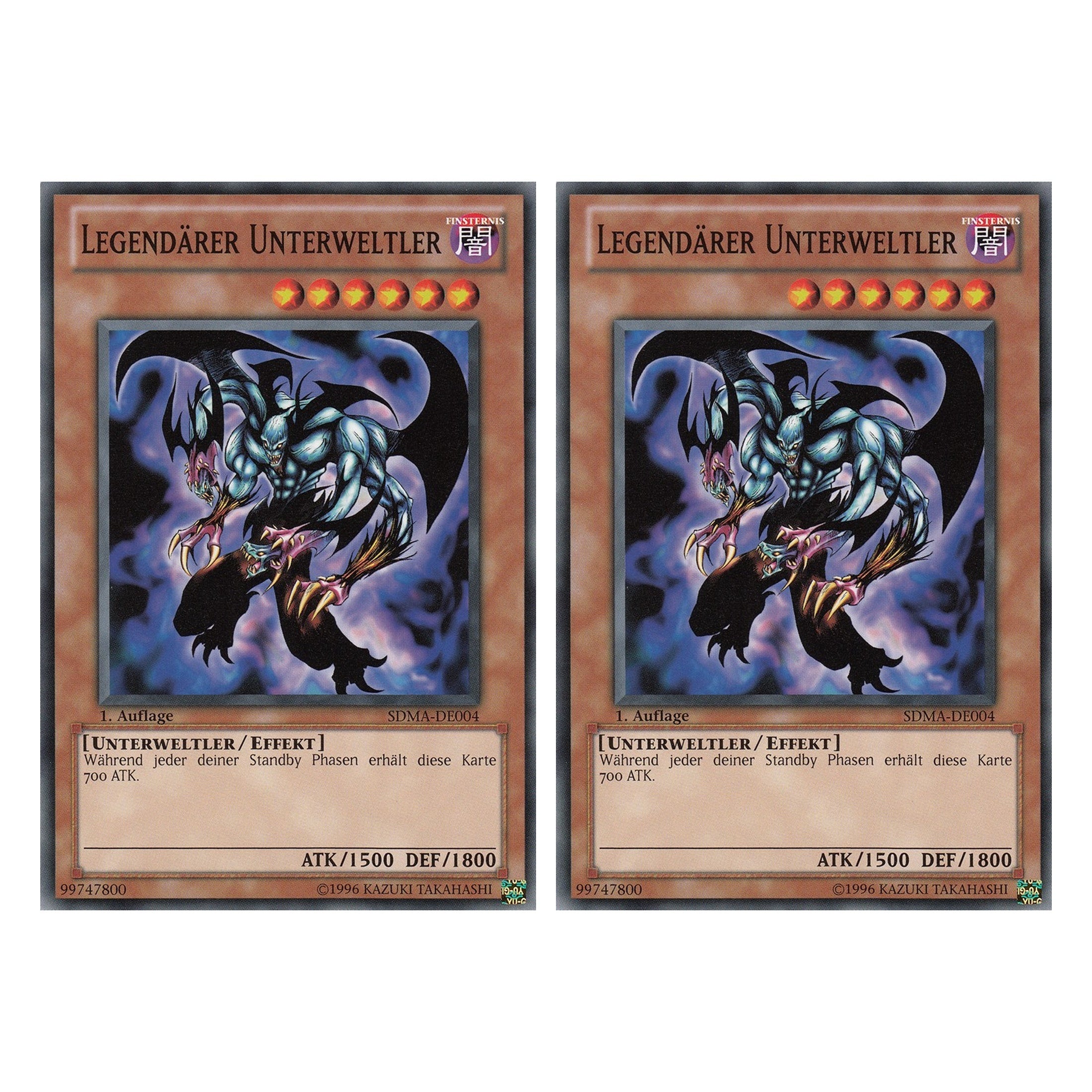 Legendärer Unterweltler - SDMA-DE004 - Common - Deutsch - 1. Auflage - Structure Deck: Marik - Duo Set (2 Stück) - Yugioh