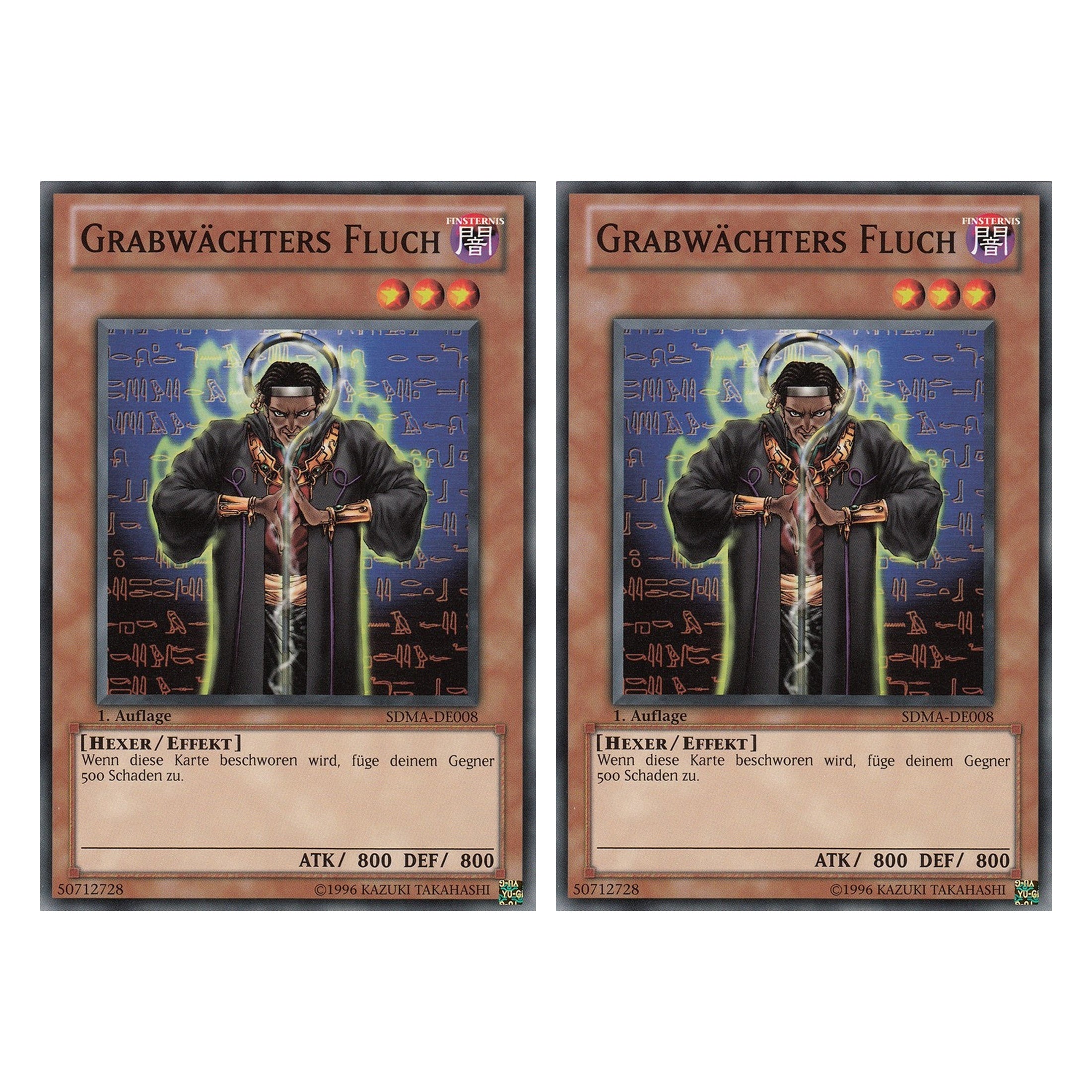 Grabwächters Fluch - SDMA-DE008 - Common - Deutsch - 1. Auflage - Structure Deck: Marik - Duo Set (2 Stück) - Yugioh