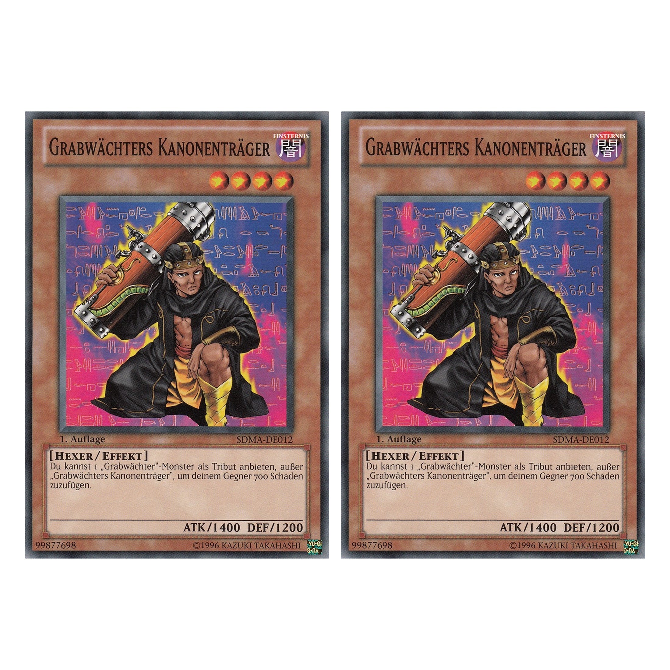 Grabwächters Kanonenträger - SDMA-DE012 - Common - Deutsch - 1. Auflage - Structure Deck: Marik - Duo Set (2 Stück) - Yugioh
