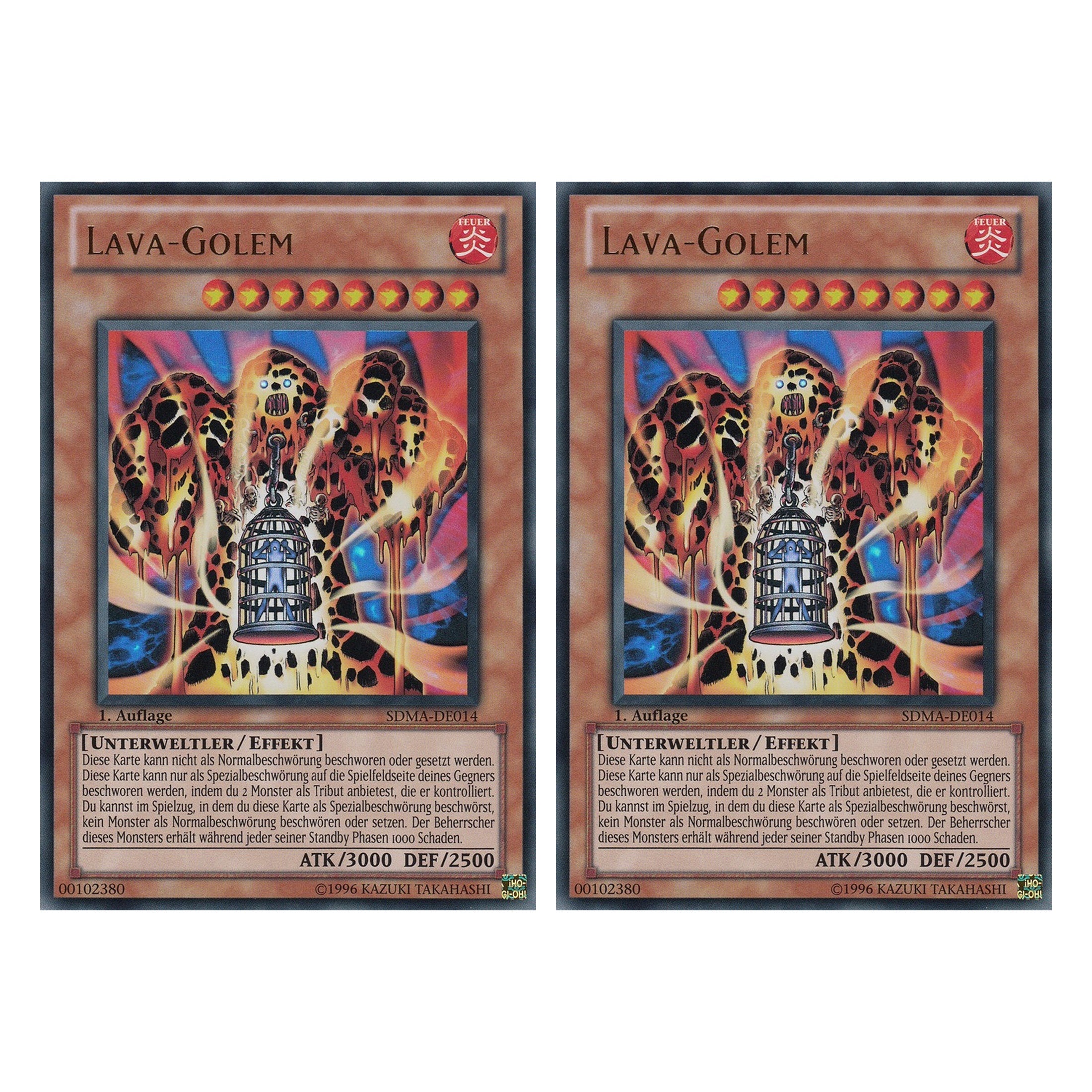 Lava Golem - SDMA-DE014 - Ultra Rare - Deutsch - 1. Auflage - Structure Deck: Marik - Duo Set (2 Stück) - Yugioh