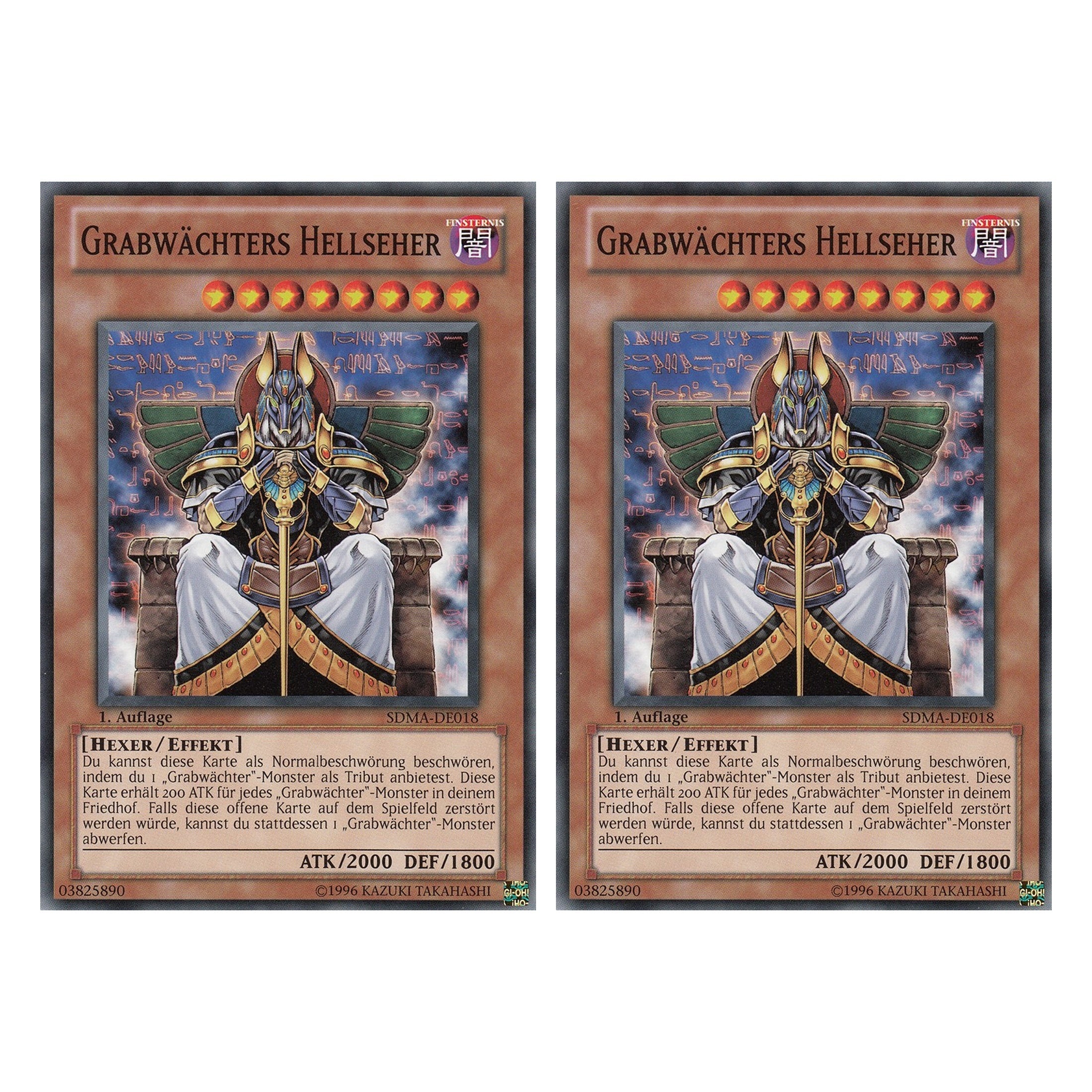 Grabwächters Hellseher - SDMA-DE018 - Common - Deutsch - 1. Auflage - Structure Deck: Marik - Duo Set (2 Stück) - Yugioh