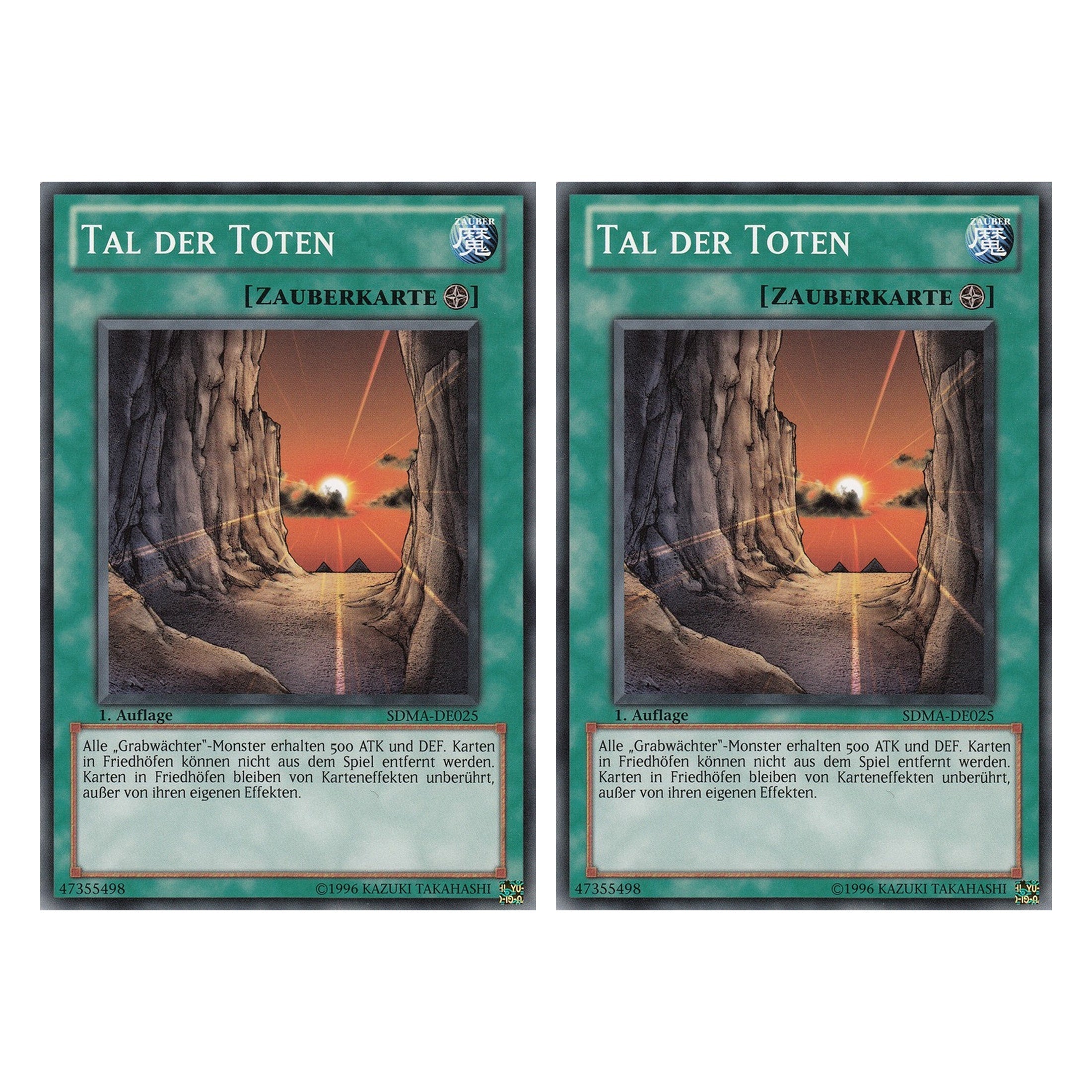 Tal der Toten - SDMA-DE025 - Common - Deutsch - 1. Auflage - Structure Deck: Marik - Duo Set (2 Stück) - Yugioh