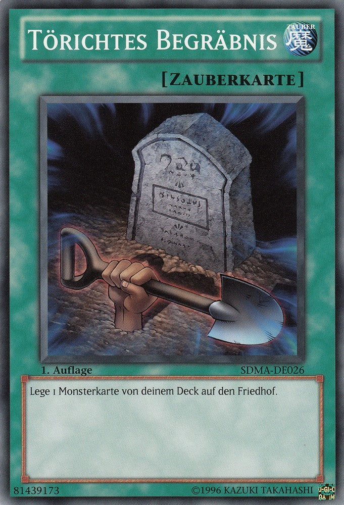Törichtes Begräbnis - SDMA-DE026 - Common - Deutsch - 1. Auflage - Structure Deck: Marik - Yugioh
