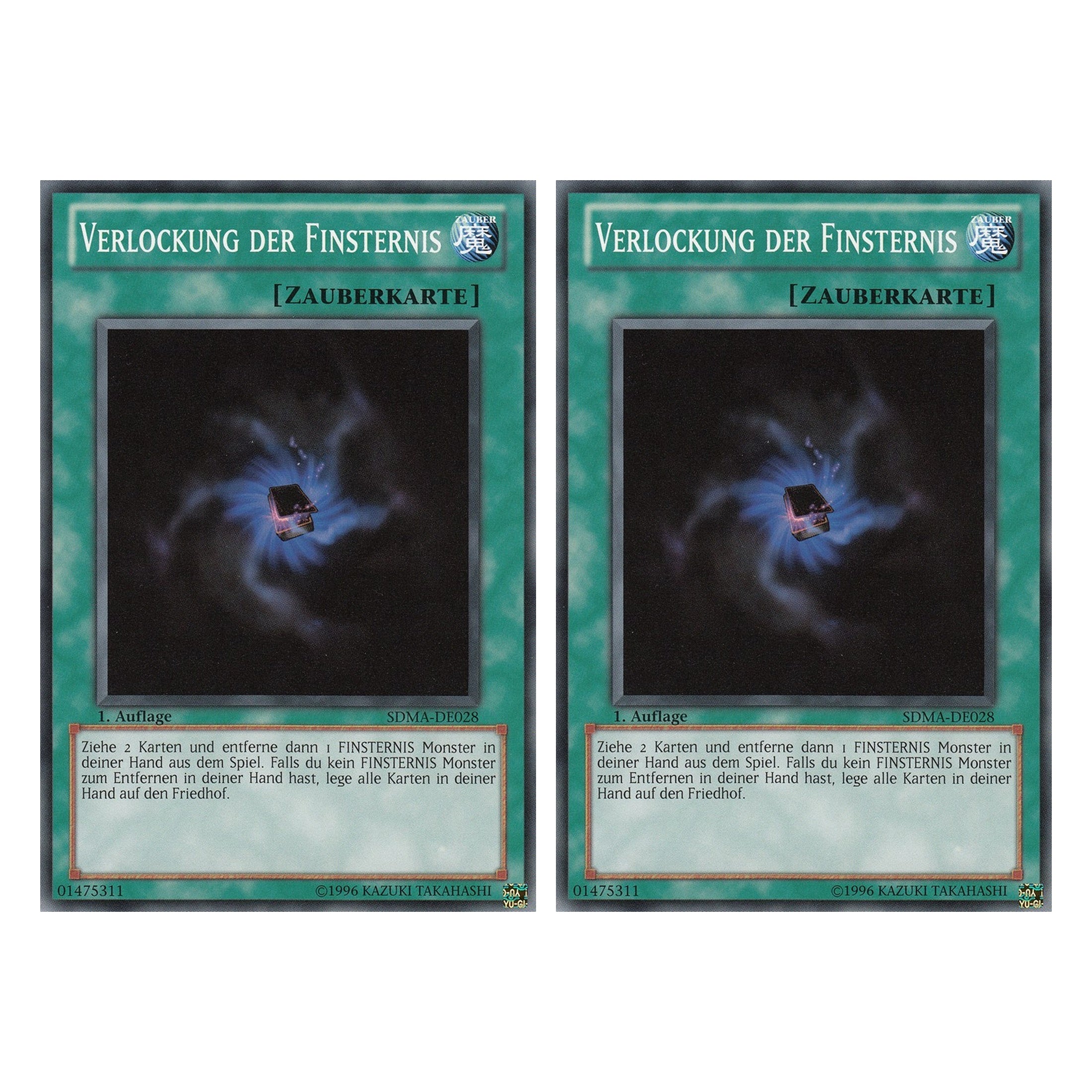 Verlockung der Finsternis - SDMA-DE028 - Common - Deutsch - 1. Auflage - Structure Deck: Marik - Duo Set (2 Stück) - Yugioh