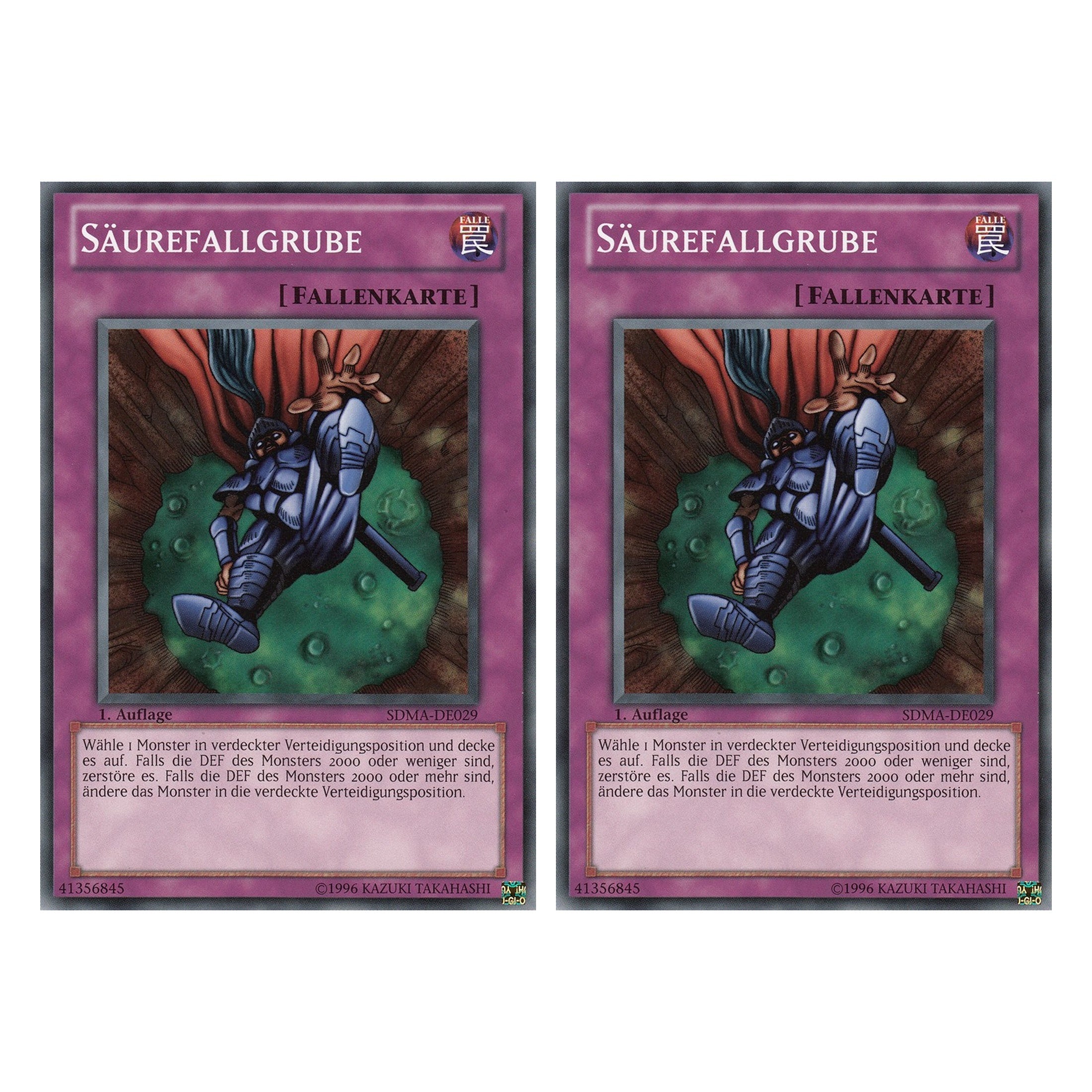 Säurefallgrube - SDMA-DE029 - Common - Deutsch - 1. Auflage - Structure Deck: Marik - Duo Set (2 Stück) - Yugioh