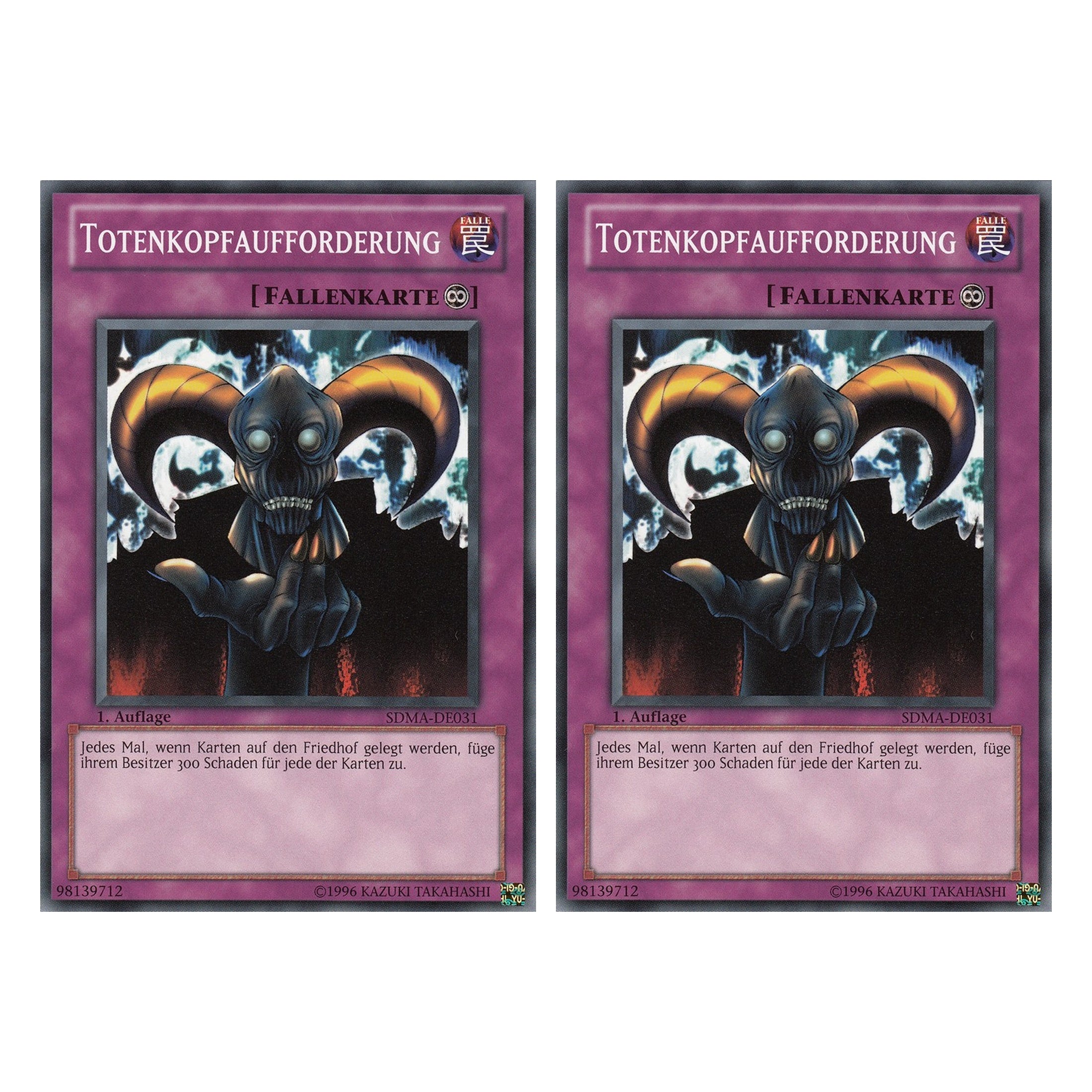 Totenkopfaufforderung - SDMA-DE031 - Common - Deutsch - 1. Auflage - Structure Deck: Marik - Duo Set (2 Stück) - Yugioh