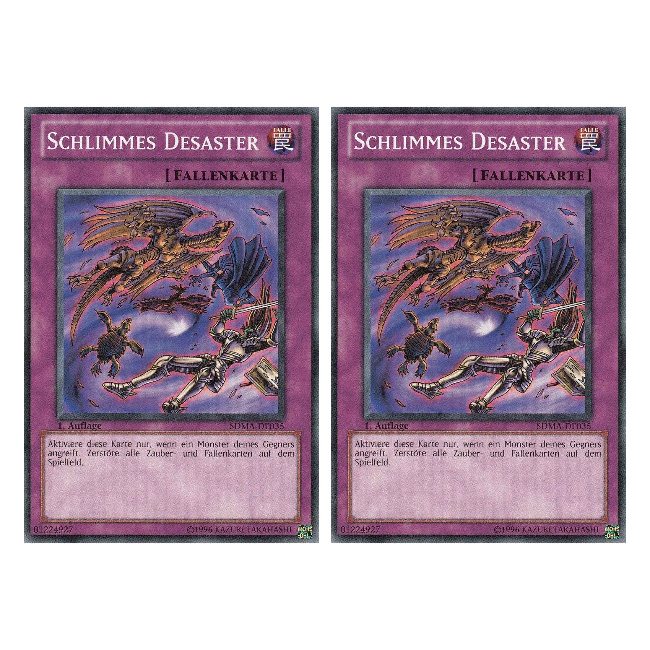 Schlimmes Desaster - SDMA-DE035 - Common - Deutsch - 1. Auflage - Structure Deck: Marik - Duo Set (2 Stück) - Yugioh