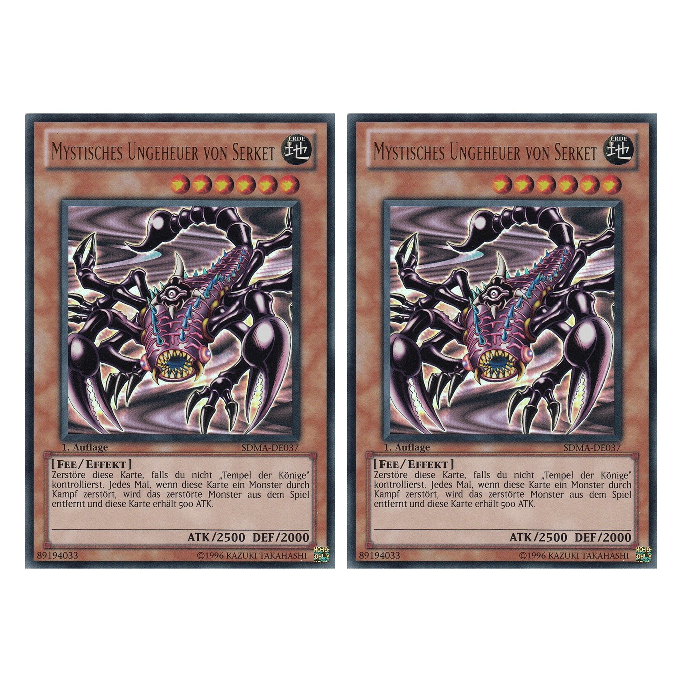 Mystisches Ungeheuer von Serket - SDMA-DE037 - Ultra Rare - Deutsch - 1. Auflage - Structure Deck: Marik - Duo Set (2 Stück) - Yugioh
