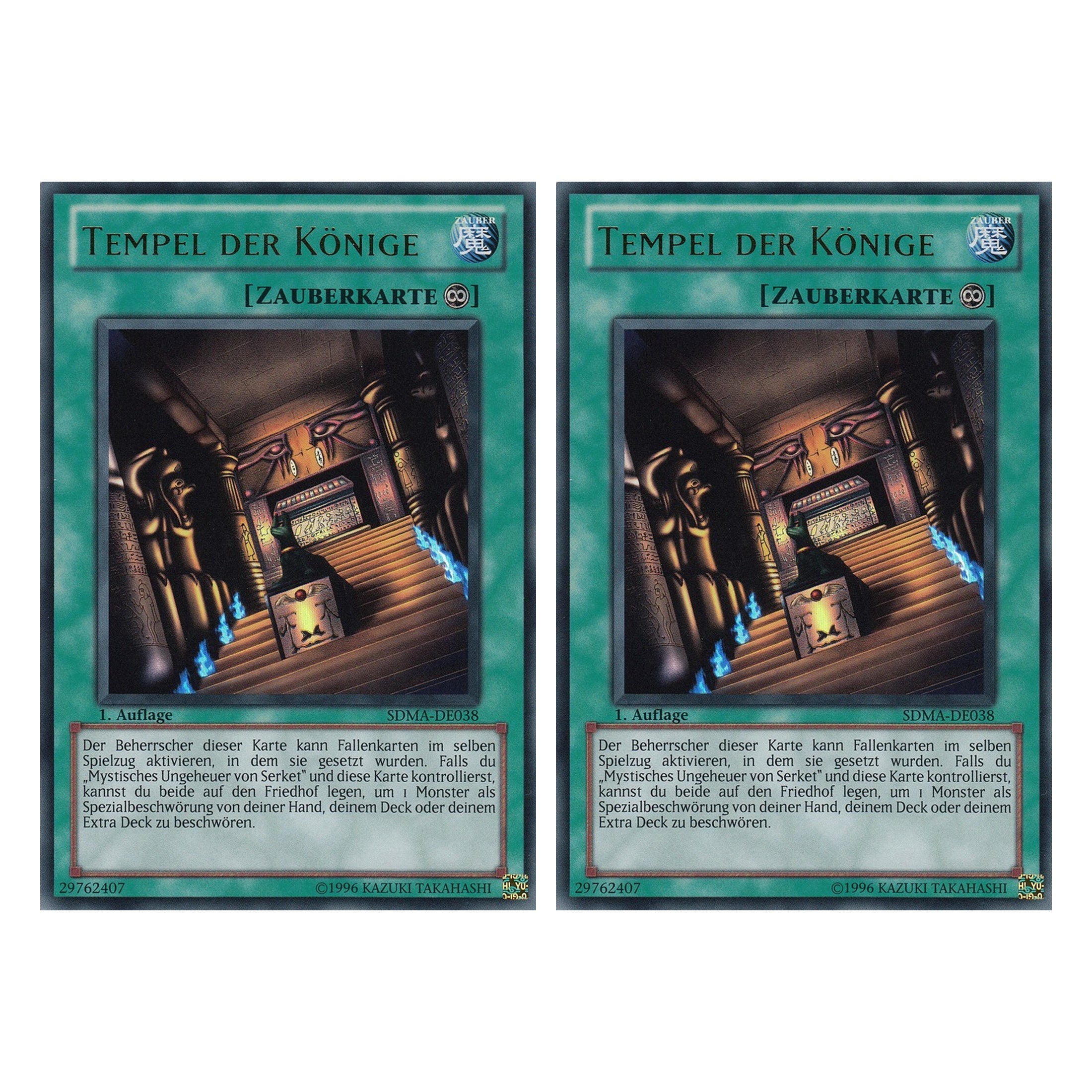 Tempel der Könige - SDMA-DE038 - Ultra Rare - Deutsch - 1. Auflage - Structure Deck: Marik - Duo Set (2 Stück) - Yugioh