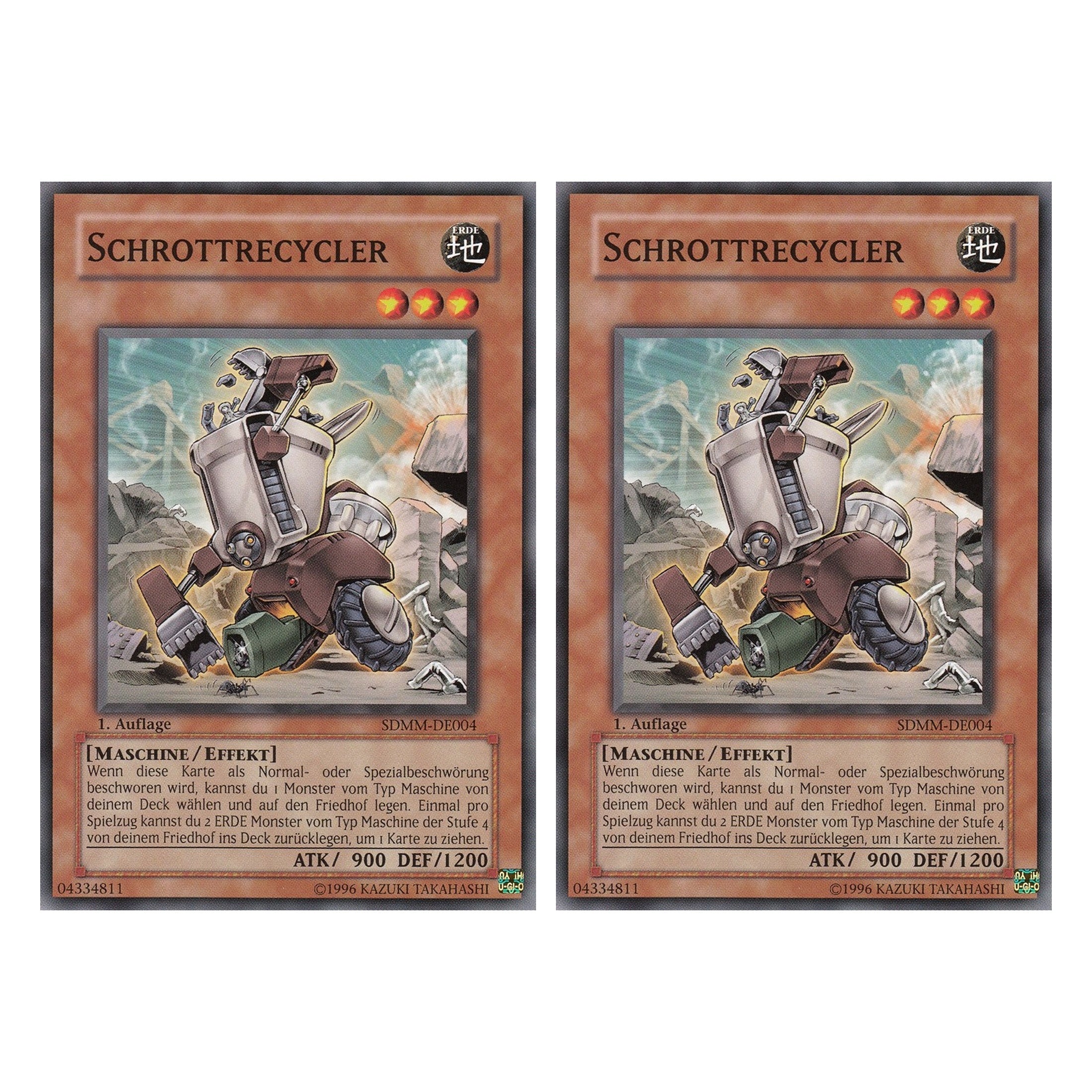 Schrottrecycler - SDMM-DE004 - Common - Deutsch - 1. Auflage - Structure Deck: Machina Mayhem - Duo Set (2 Stück) - Yugioh