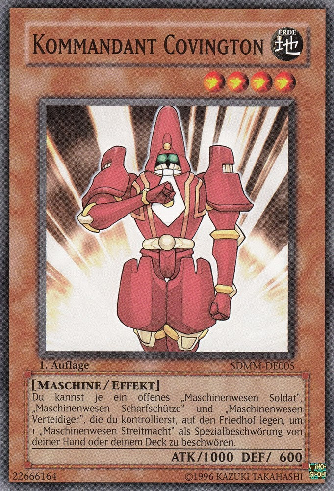 Kommandant Covington - SDMM-DE005 - Common - Deutsch - 1. Auflage - Structure Deck: Machina Mayhem - Yugioh