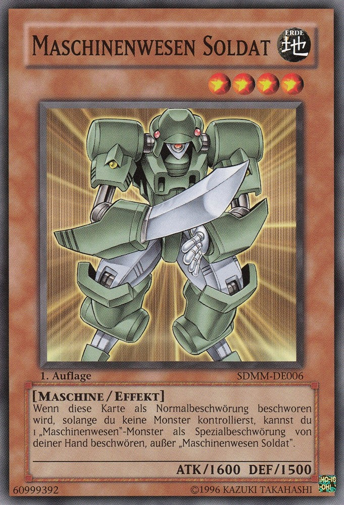 Maschinenwesen Soldat - SDMM-DE006 - Common - Deutsch - 1. Auflage - Structure Deck: Machina Mayhem - Yugioh