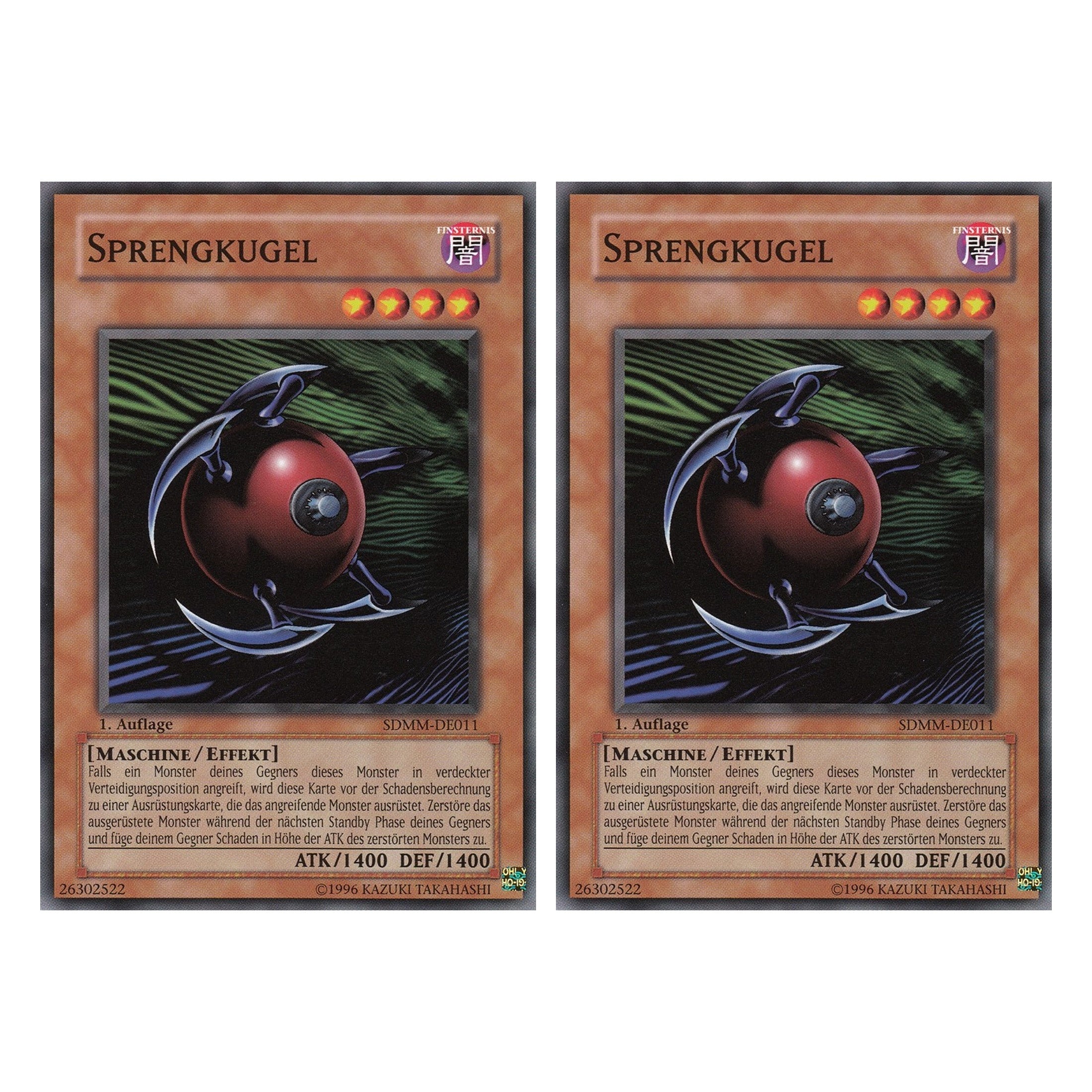 Sprengkugel - SDMM-DE011 - Common - Deutsch - 1. Auflage - Structure Deck: Machina Mayhem - Duo Set (2 Stück) - Yugioh