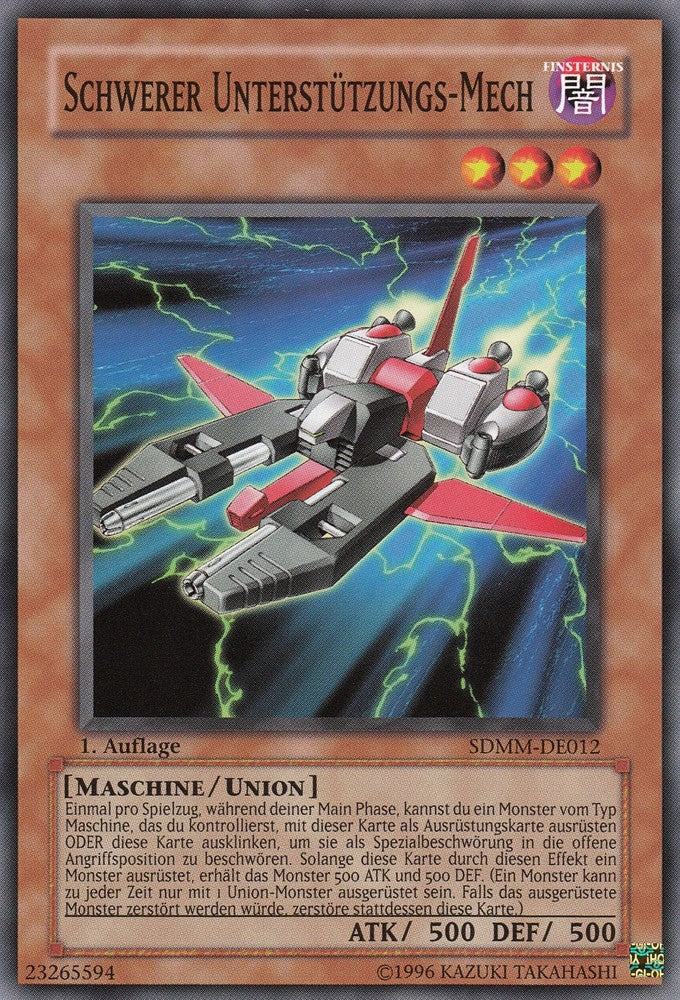 Schwerer Unterstützungs-Mech - SDMM-DE012 - Common - Deutsch - 1. Auflage - Structure Deck: Machina Mayhem - Playset (3 Kopien)