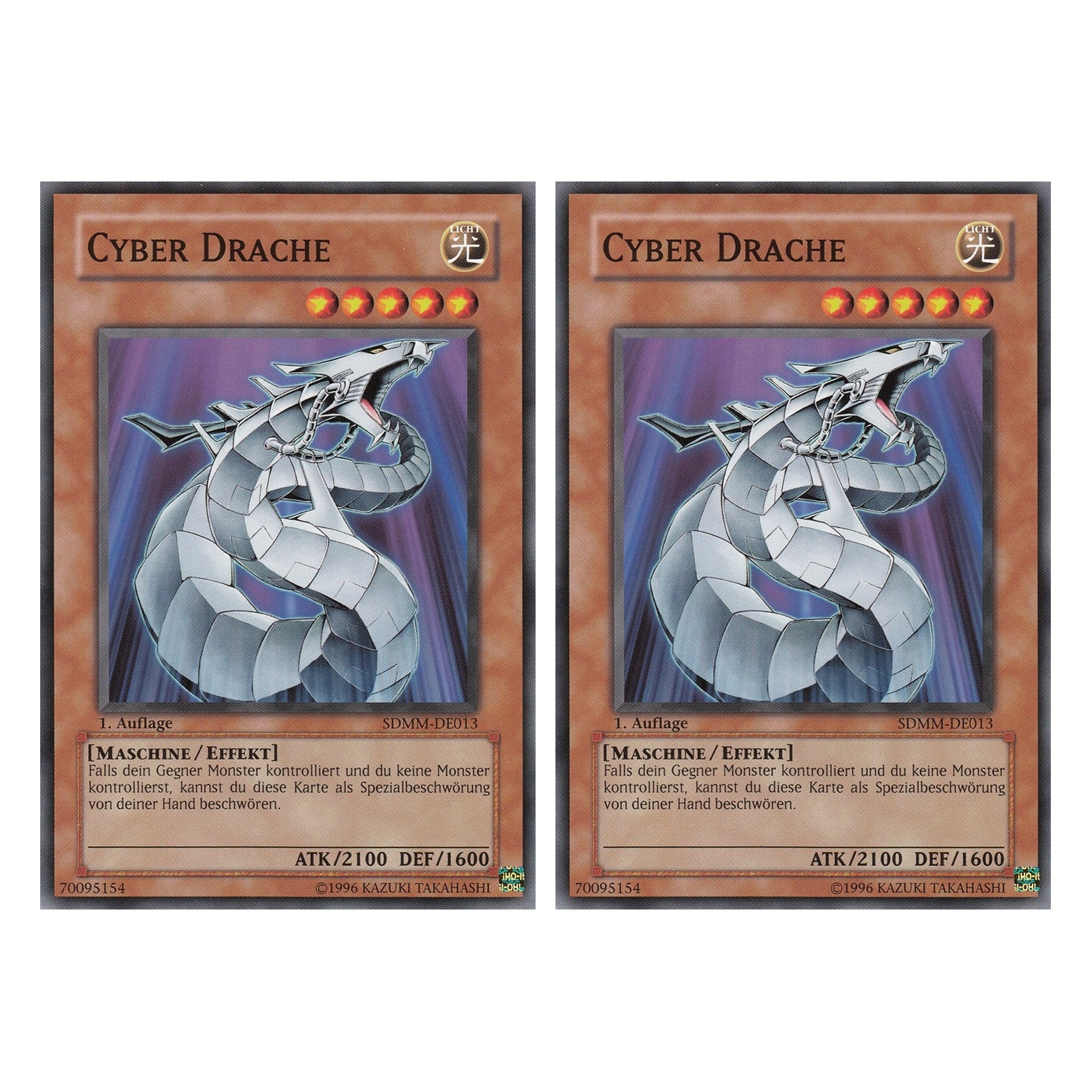 Cyber Drache - SDMM-DE013 - Common - Deutsch - 1. Auflage - Structure Deck: Machina Mayhem - Duo Set (2 Stück) - Yugioh
