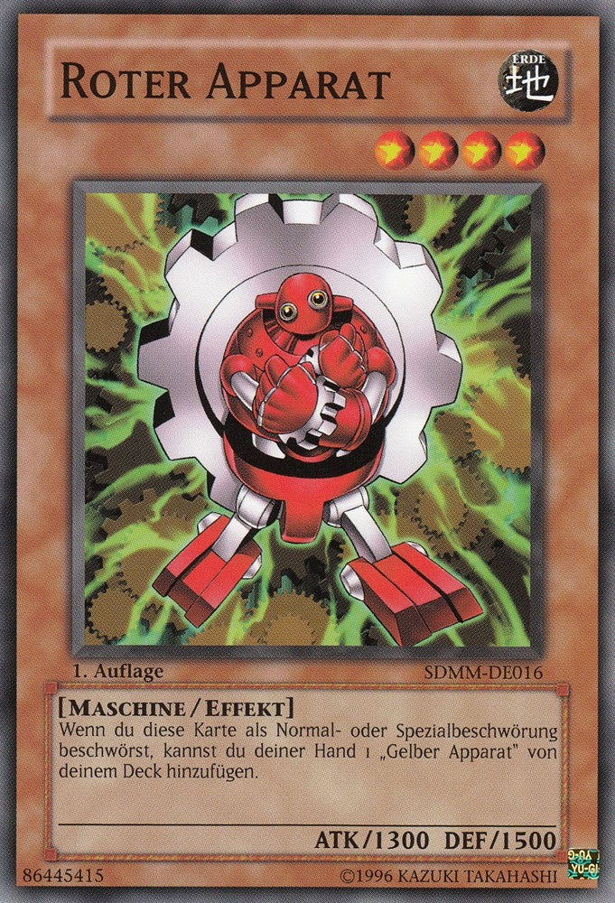 Roter Apparat - SDMM-DE016 - Common - Deutsch - 1. Auflage - Structure Deck: Machina Mayhem - Yugioh
