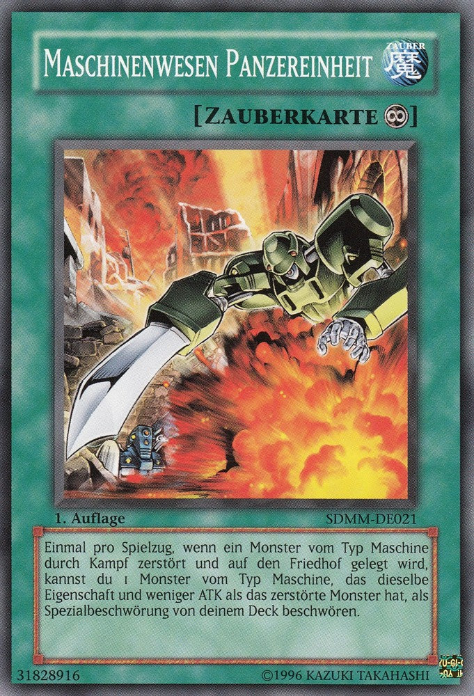 Maschinenwesen Panzereinheit - SDMM-DE021 - Common - Deutsch - 1. Auflage - Structure Deck: Machina Mayhem - Yugioh