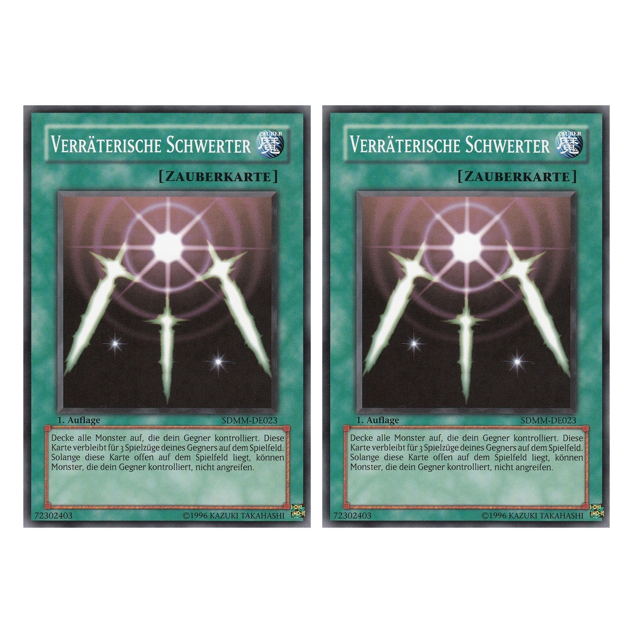 Verräterische Schwerter - SDMM-DE023 - Common - Deutsch - 1. Auflage - Structure Deck: Machina Mayhem - Duo Set (2 Stück) - Yugioh