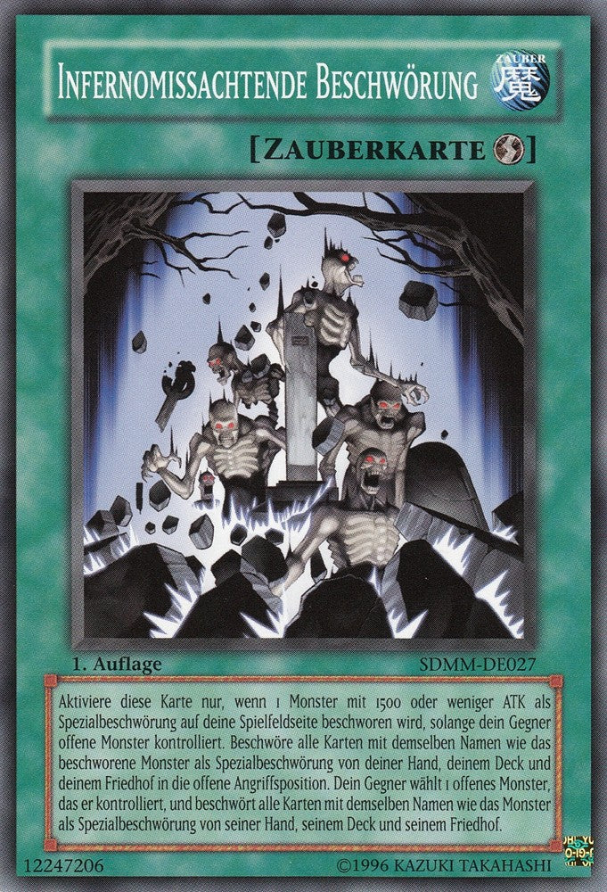 Infernomissachtende Beschwörung - SDMM-DE027 - Common - Deutsch - 1. Auflage - Structure Deck: Machina Mayhem - Yugioh