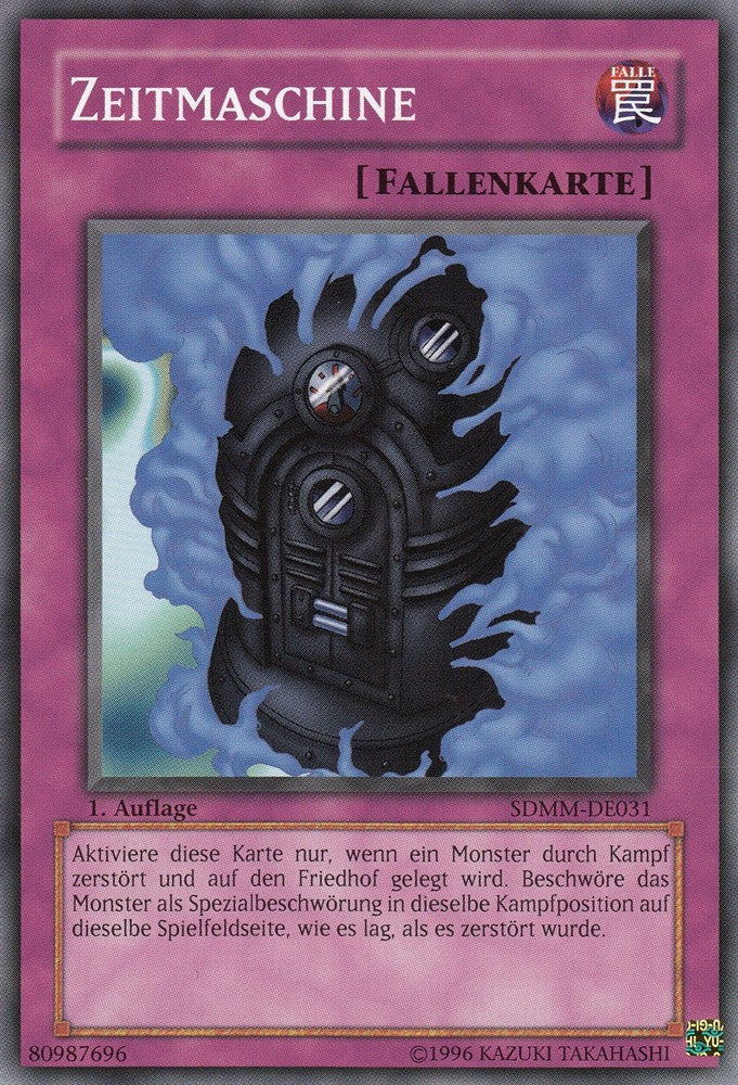 Zeitmaschine - SDMM-DE031 - Common - Deutsch - 1. Auflage - Structure Deck: Machina Mayhem - Yugioh