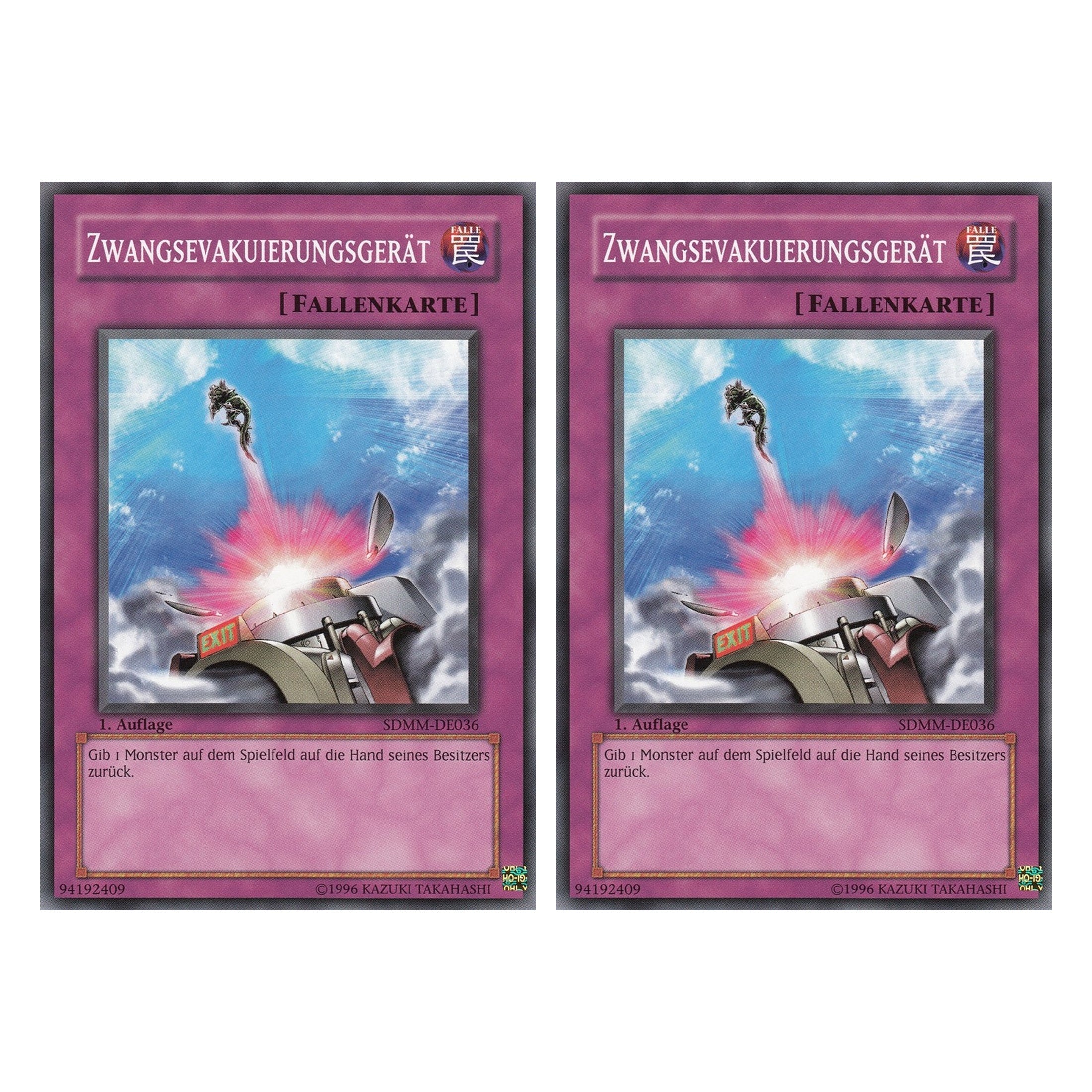 Zwangsevakuierungsgerät - SDMM-DE036 - Common - Deutsch - 1. Auflage - Structure Deck: Machina Mayhem - Duo Set (2 Stück) - Yugioh