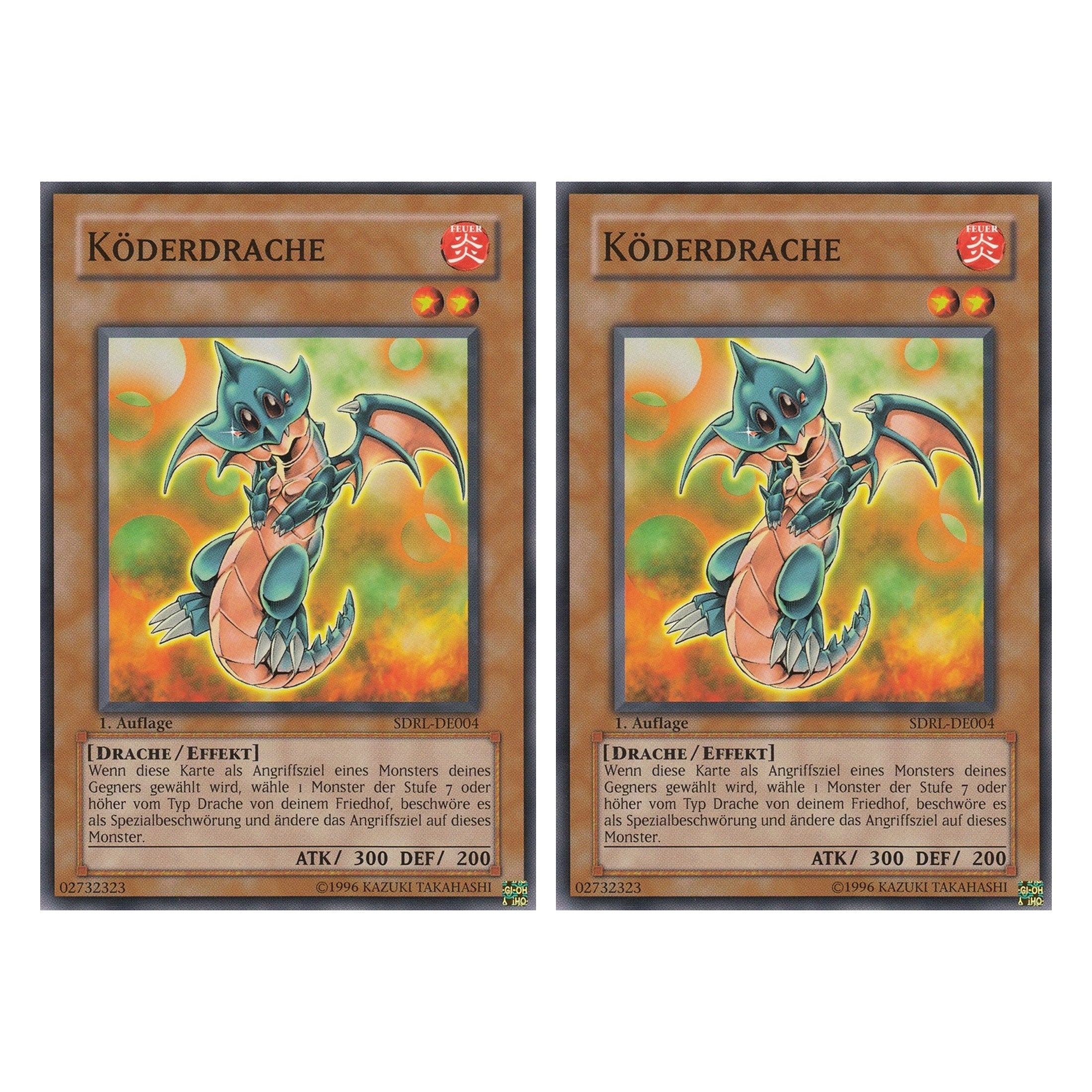 Köderdrache - SDRL-DE004 - Common - Deutsch - 1. Auflage - Structure Deck: Rise of the Dragon Lords - Duo Set (2 Stück) - Yugioh