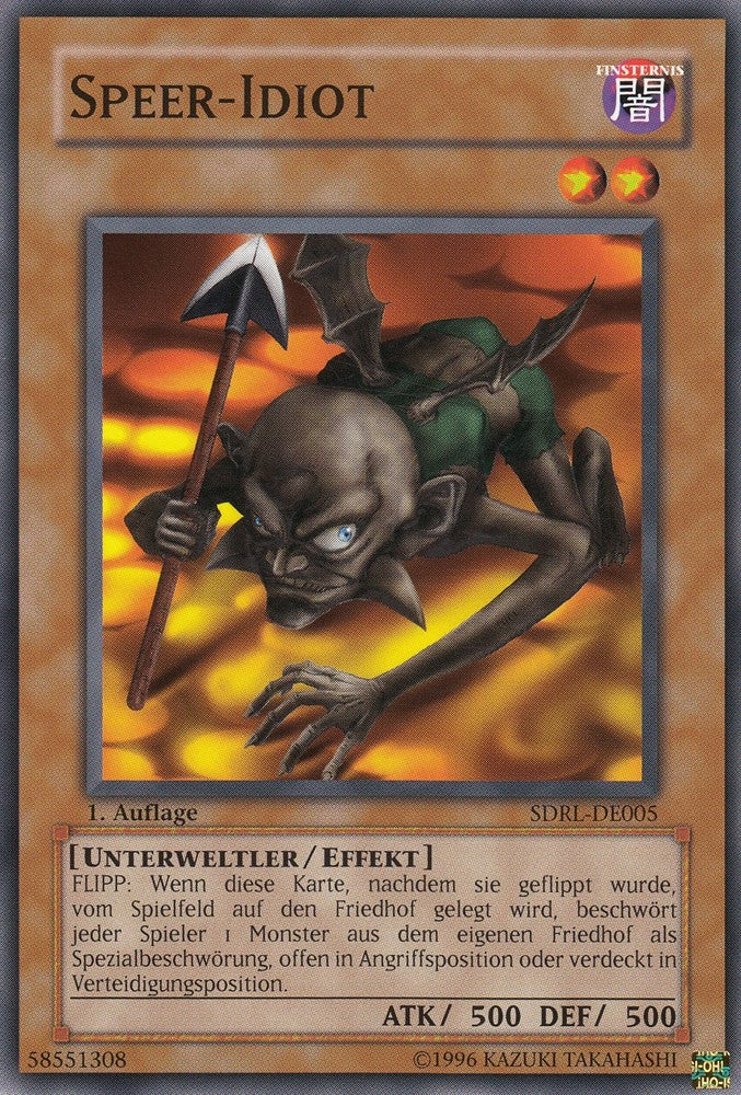 Speer-Idiot - SDRL-DE005 - Common - Deutsch - 1. Auflage - Structure Deck: Rise of the Dragon Lords - Yugioh