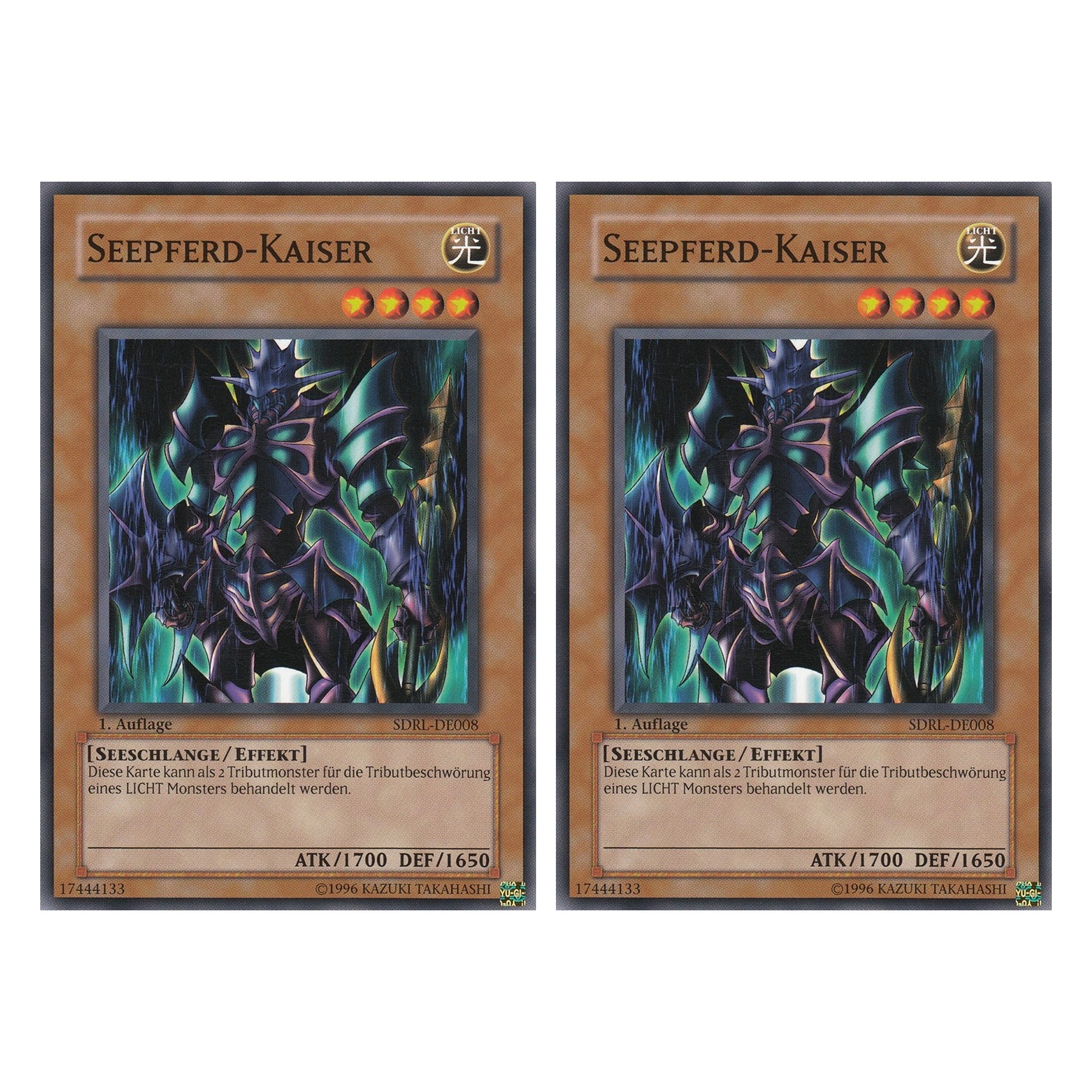 Seepferd-Kaiser - SDRL-DE008 - Common - Deutsch - 1. Auflage - Structure Deck: Rise of the Dragon Lords - Duo Set (2 Stück) - Yugioh