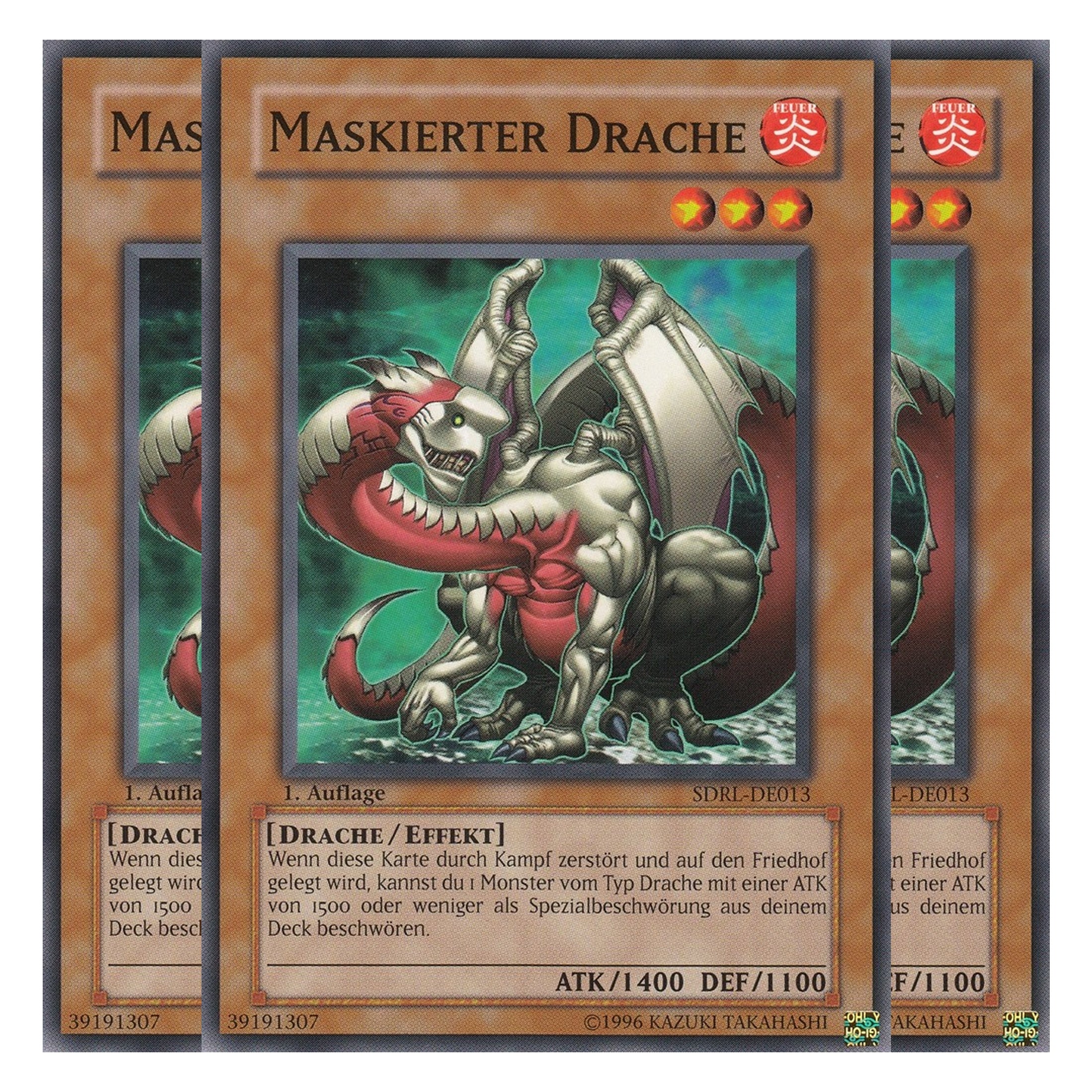 Maskierter Drache - SDRL-DE013 - Common - Deutsch - 1. Auflage - Structure Deck: Rise of the Dragon Lords - Playset (3 Kopien)