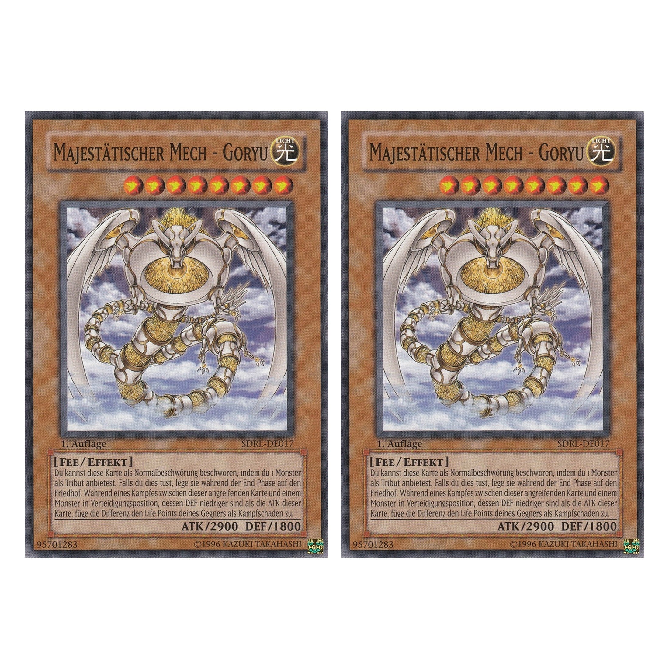 Majestätischer Mech - Goryu - SDRL-DE017 - Common - Deutsch - 1. Auflage - Structure Deck: Rise of the Dragon Lords - Duo Set (2 Stück) - Yugioh