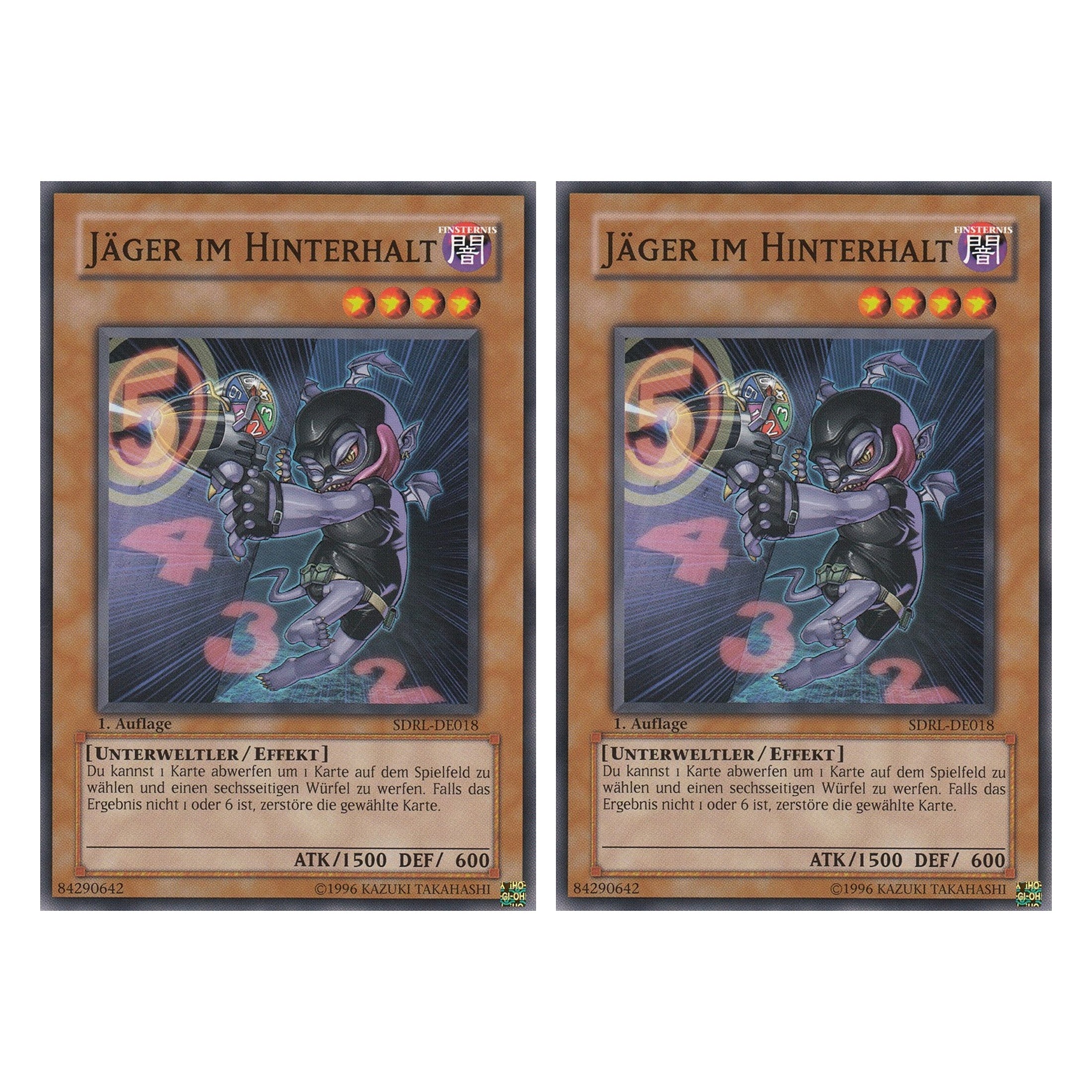 Jäger im Hinterhalt - SDRL-DE018 - Common - Deutsch - 1. Auflage - Structure Deck: Rise of the Dragon Lords - Duo Set (2 Stück) - Yugioh
