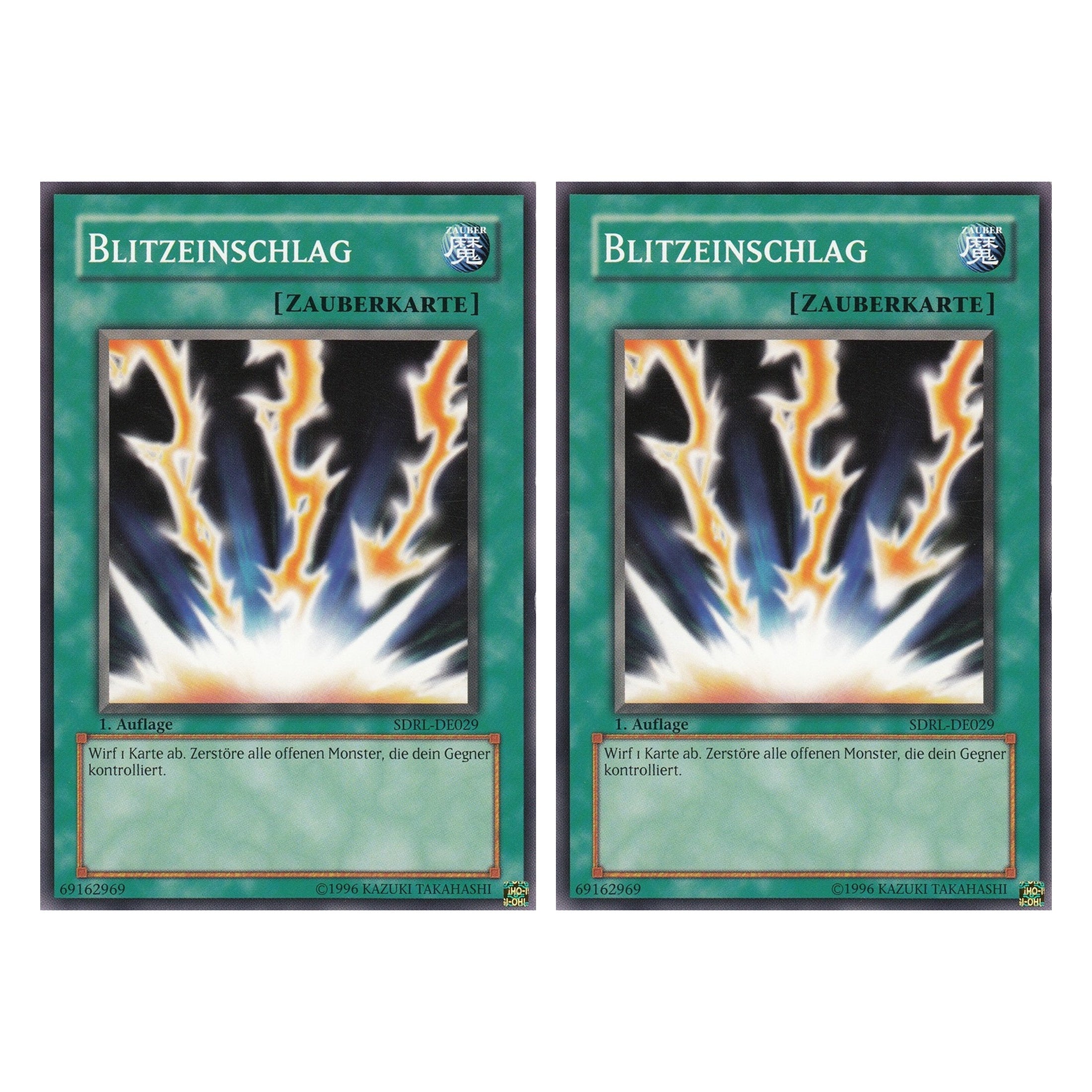 Blitzeinschlag - SDRL-DE029 - Common - Deutsch - 1. Auflage - Structure Deck: Rise of the Dragon Lords - Duo Set (2 Stück) - Yugioh