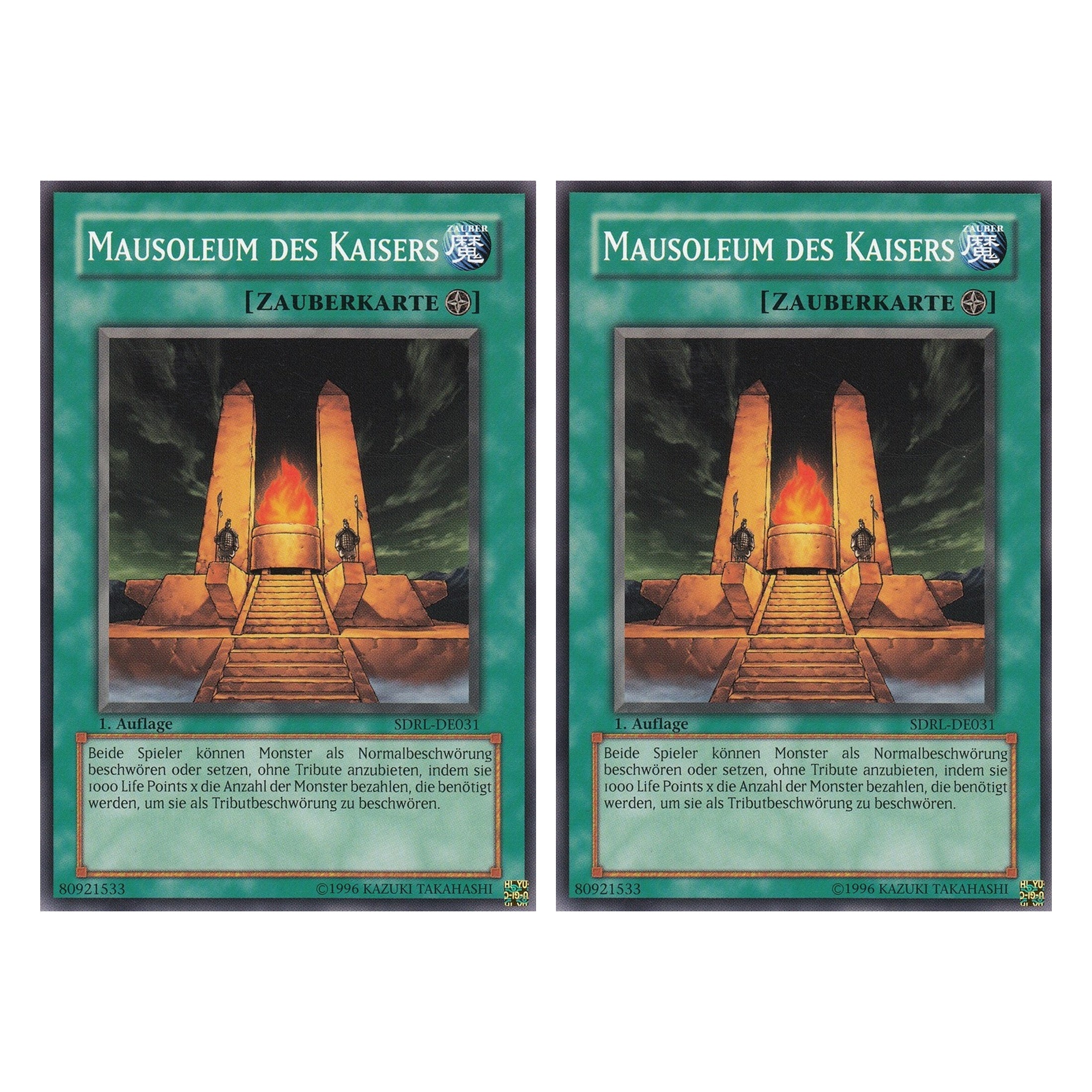 Mausoleum des Kaisers - SDRL-DE031 - Common - Deutsch - 1. Auflage - Structure Deck: Rise of the Dragon Lords - Duo Set (2 Stück) - Yugioh