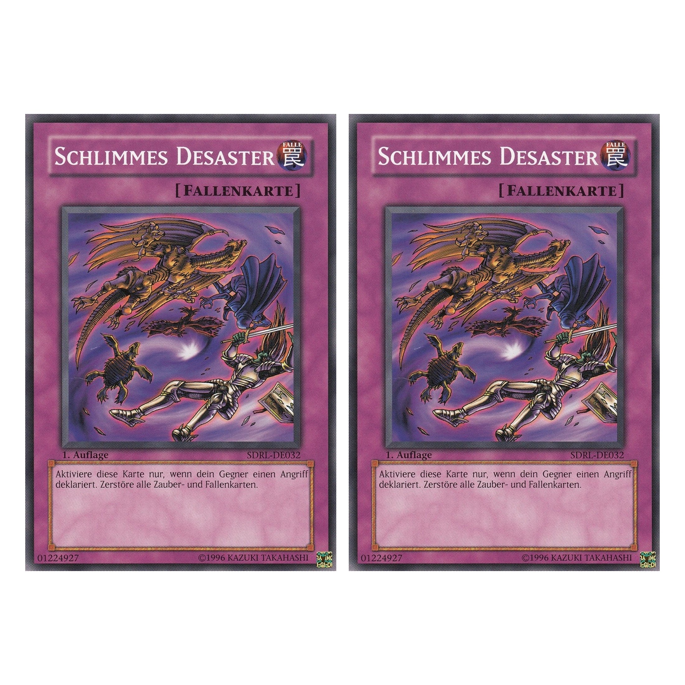 Schlimmes Desaster - SDRL-DE032 - Common - Deutsch - 1. Auflage - Structure Deck: Rise of the Dragon Lords - Duo Set (2 Stück) - Yugioh