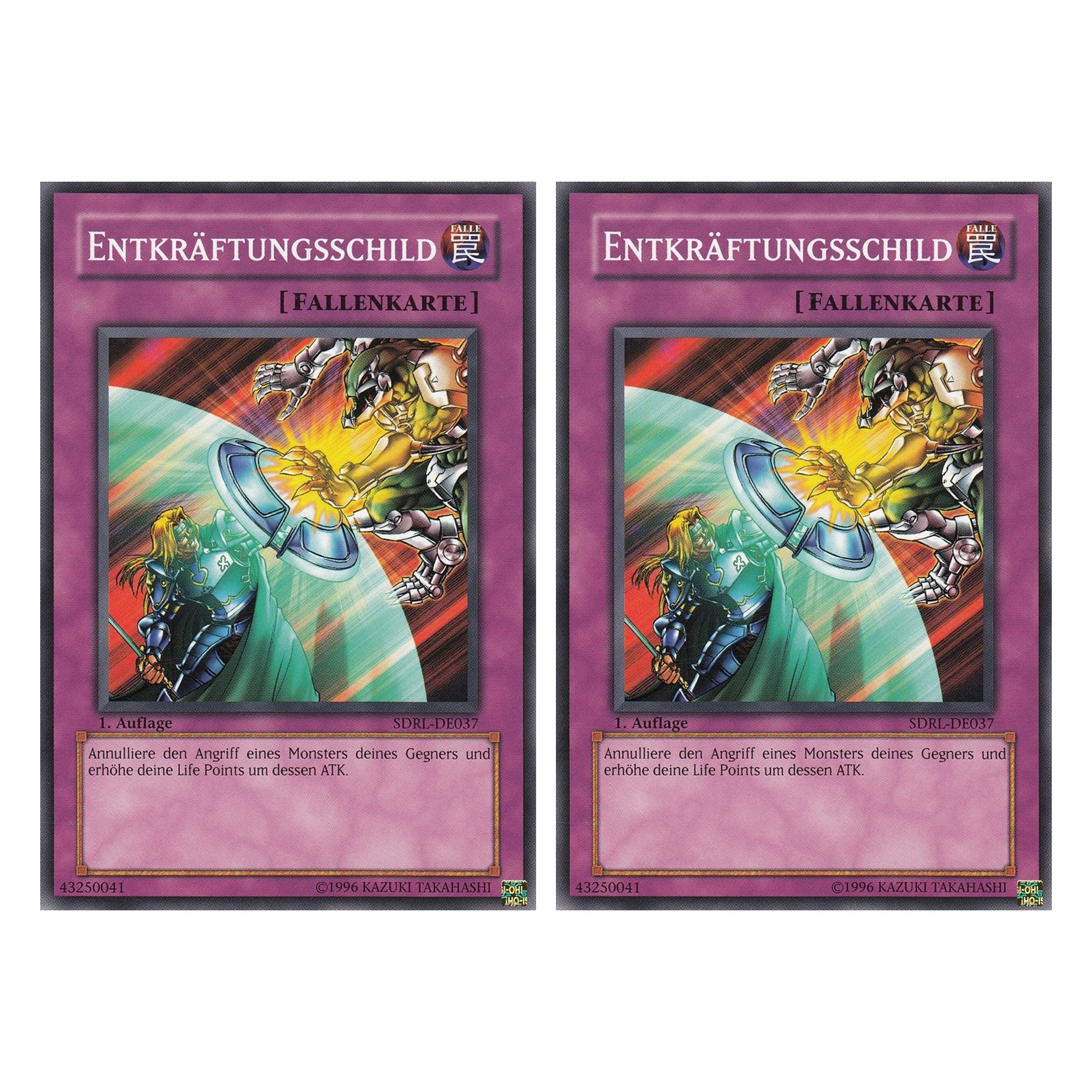 Entkräftungsschild - SDRL-DE037 - Common - Deutsch - 1. Auflage - Structure Deck: Rise of the Dragon Lords - Duo Set (2 Stück) - Yugioh