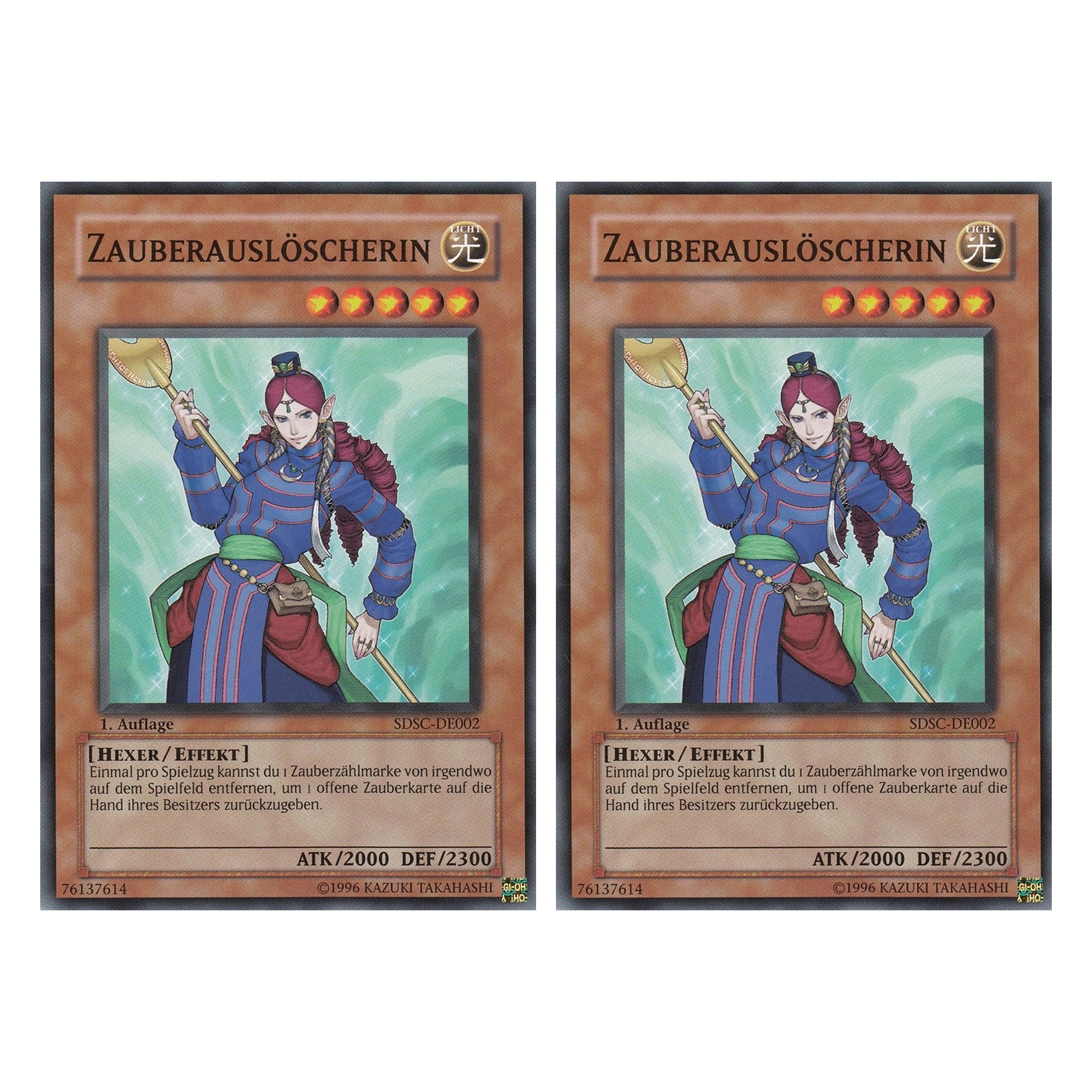 Zauberauslöscherin - SDSC-DE002 - Common - Deutsch - 1. Auflage - Structure Deck: Spellcaster's Command - Duo Set (2 Stück) - Yugioh