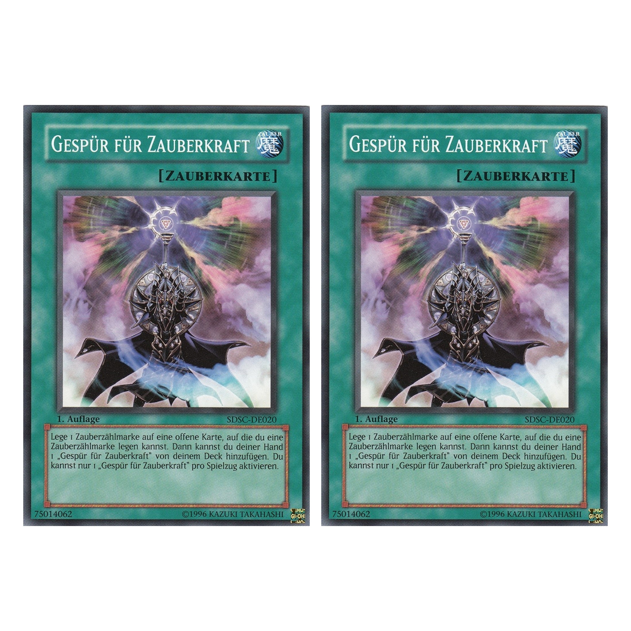 Gespür für Zauberkraft - SDSC-DE020 - Common - Deutsch - 1. Auflage - Structure Deck: Spellcaster's Command - Duo Set (2 Stück) - Yugioh