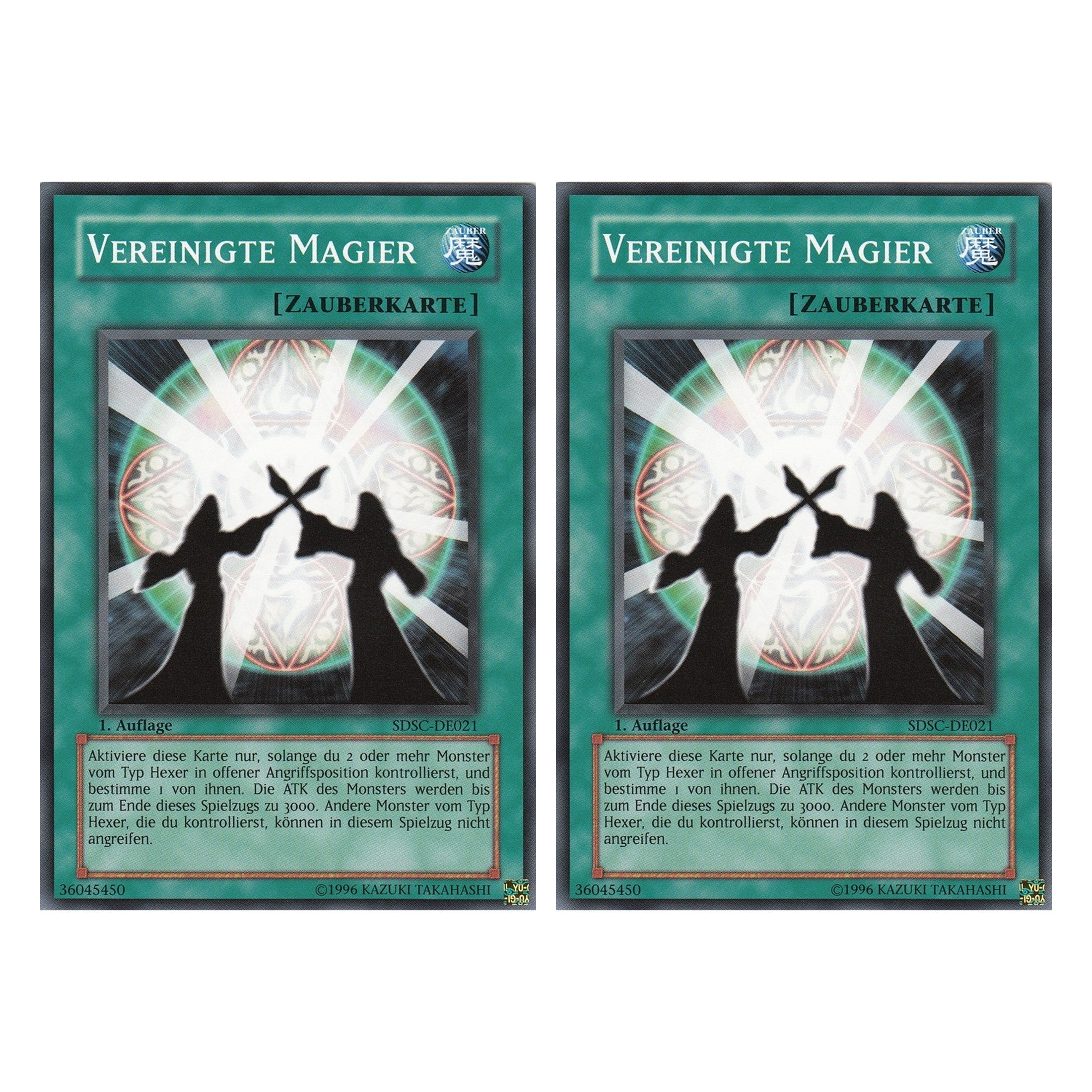 Vereinigte Magier - SDSC-DE021 - Common - Deutsch - 1. Auflage - Structure Deck: Spellcaster's Command - Duo Set (2 Stück) - Yugioh