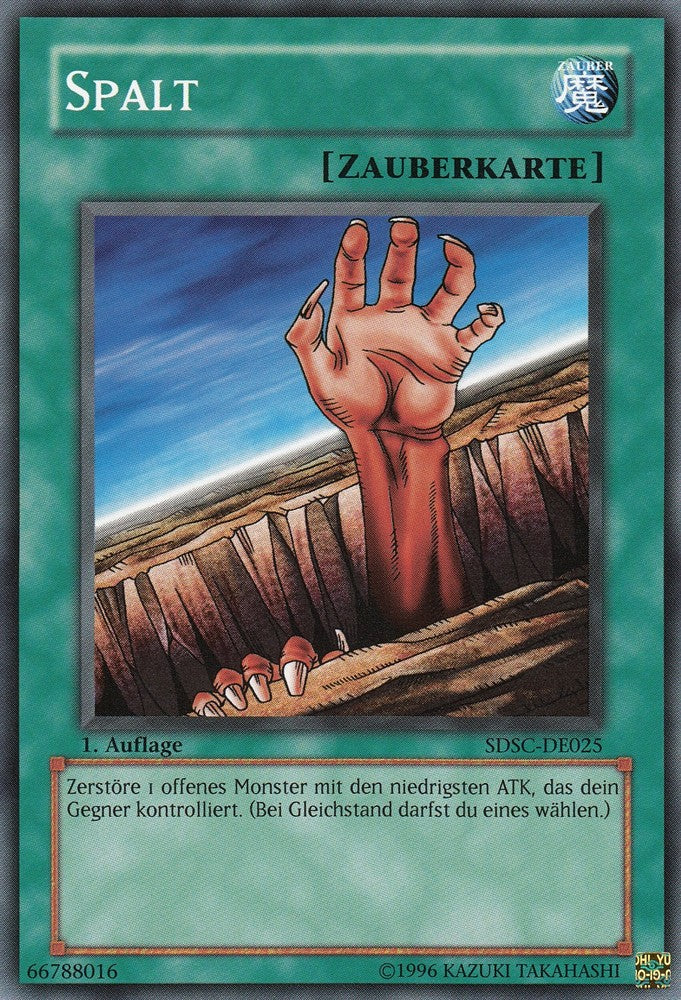 Spalt - SDSC-DE025 - Common - Deutsch - 1. Auflage - Structure Deck: Spellcaster's Command - Yugioh