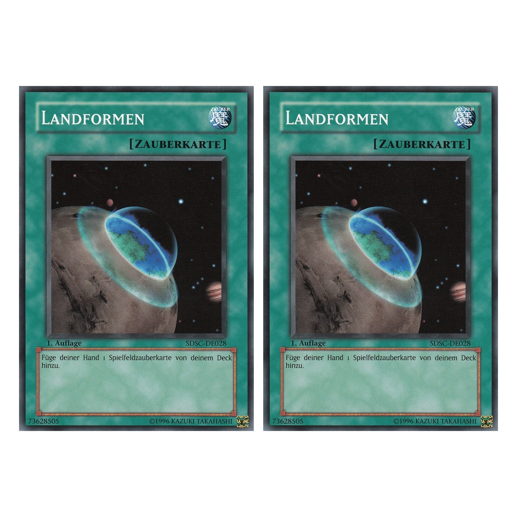 Landformen - SDSC-DE028 - Common - Deutsch - 1. Auflage - Structure Deck: Spellcaster's Command - Duo Set (2 Stück) - Yugioh