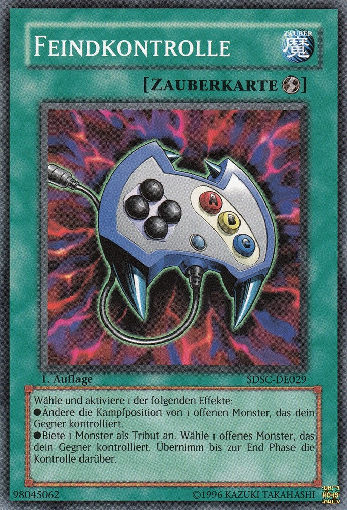Feindkontrolle - SDSC-DE029 - Common - Deutsch - 1. Auflage - Structure Deck: Spellcaster's Command - Yugioh