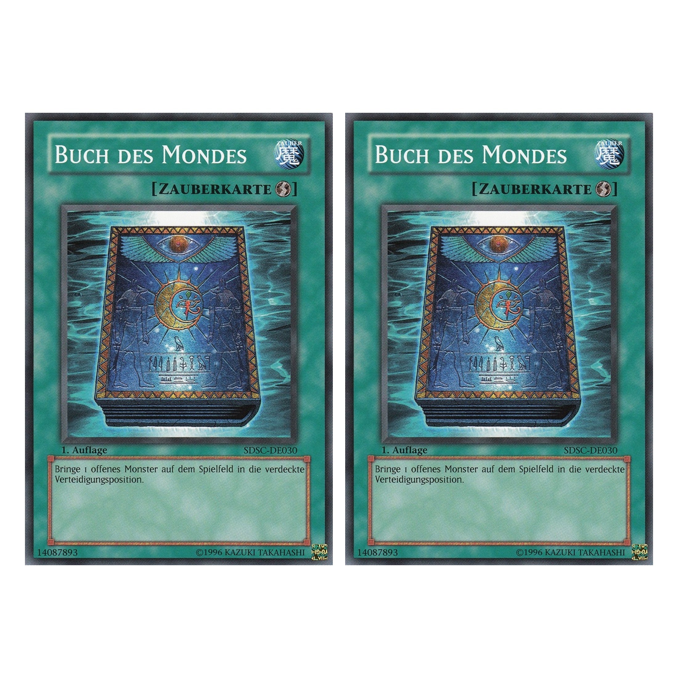 Buch des Mondes - SDSC-DE030 - Common - Deutsch - 1. Auflage - Structure Deck: Spellcaster's Command - Duo Set (2 Stück) - Yugioh