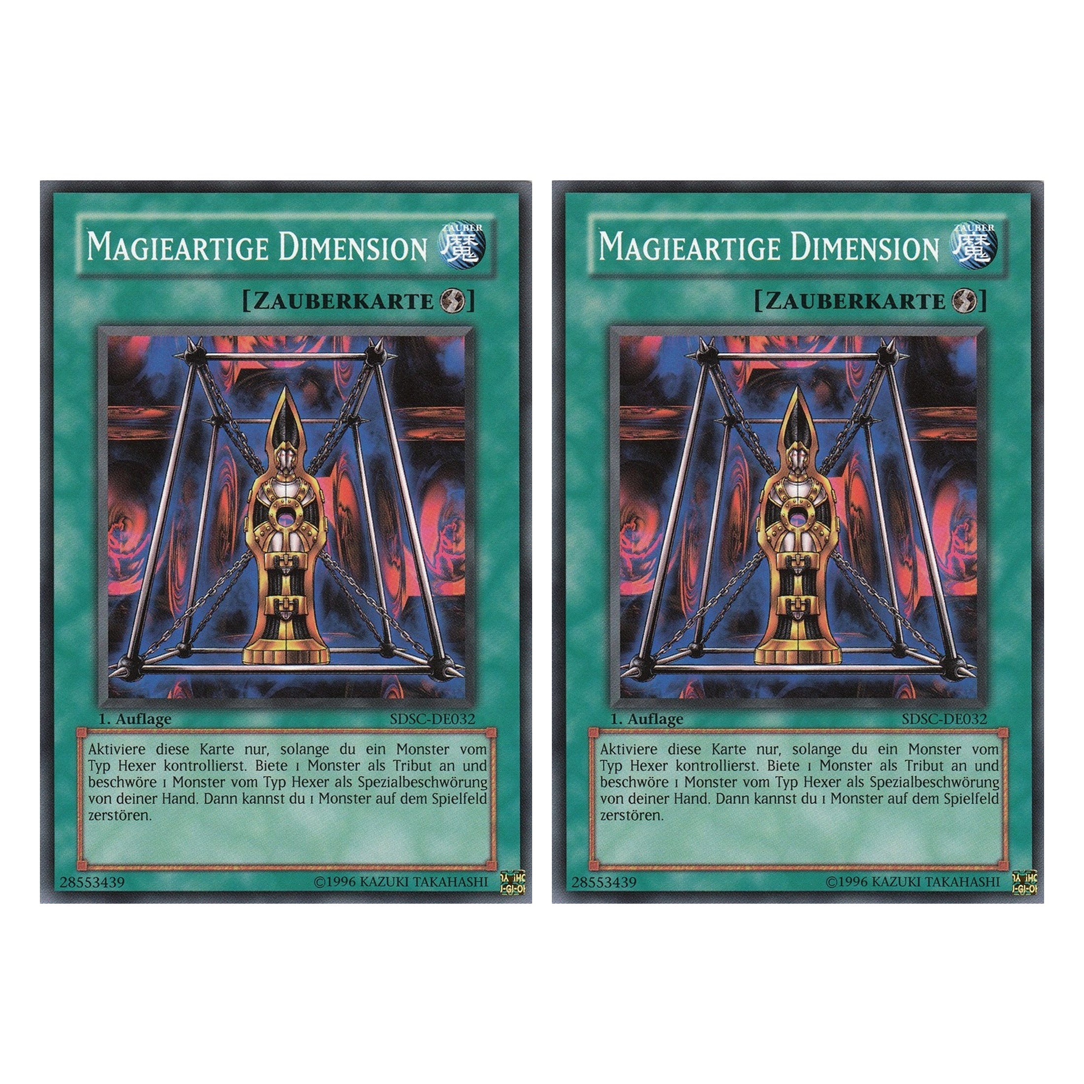 Magieartige Dimension - SDSC-DE032 - Common - Deutsch - 1. Auflage - Structure Deck: Spellcaster's Command - Duo Set (2 Stück) - Yugioh
