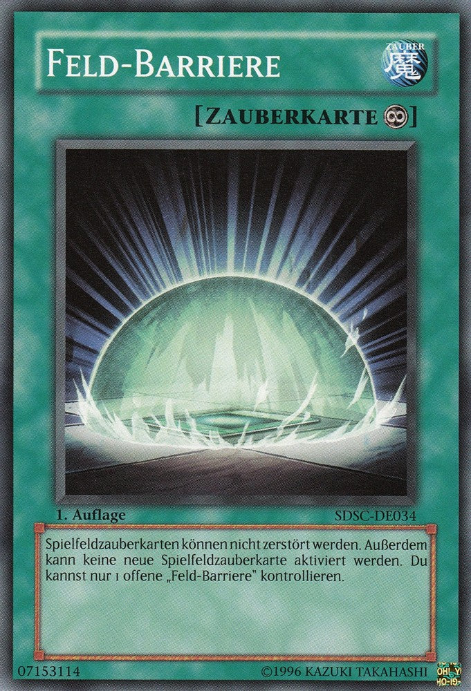 Feld-Barriere - SDSC-DE034 - Common - Deutsch - 1. Auflage - Structure Deck: Spellcaster's Command - Yugioh