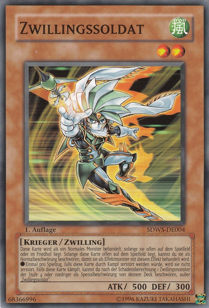 Zwillingssoldat - SDWS-DE004 - Common - Deutsch - 1. Auflage - Structure Deck: Warrior's Strike - Yugioh