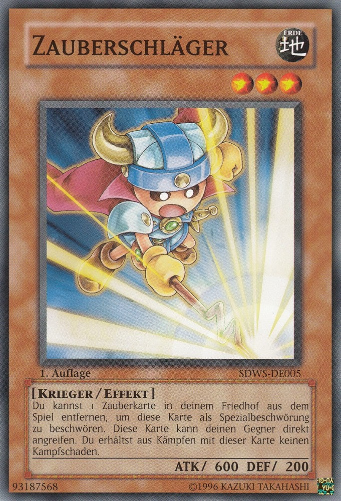 Zauberschläger - SDWS-DE005 - Common - Deutsch - 1. Auflage - Structure Deck: Warrior's Strike - Yugioh